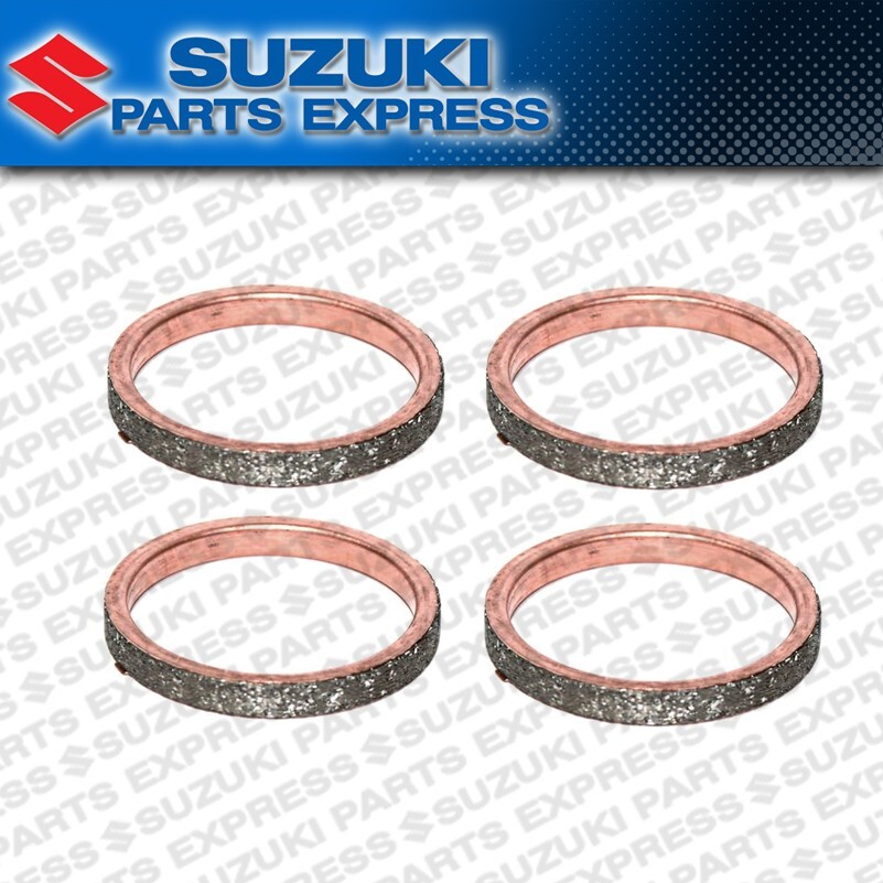NEW 1997 - 2024 SUZUKI GSXR GSX-R 600 750 OEM EXHAUST GASKETS 4 PACK 14181-46E10