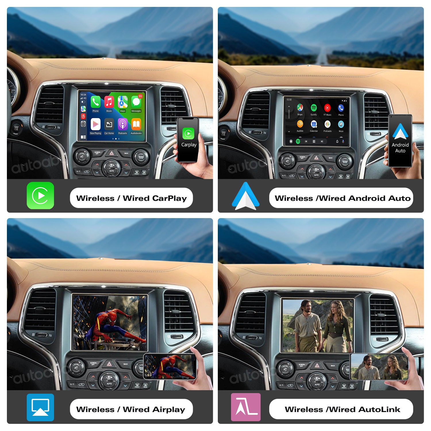 Wireless Apple Carplay Module For Dodge Ram Jeep Cherokee Compass Chrysler 300C