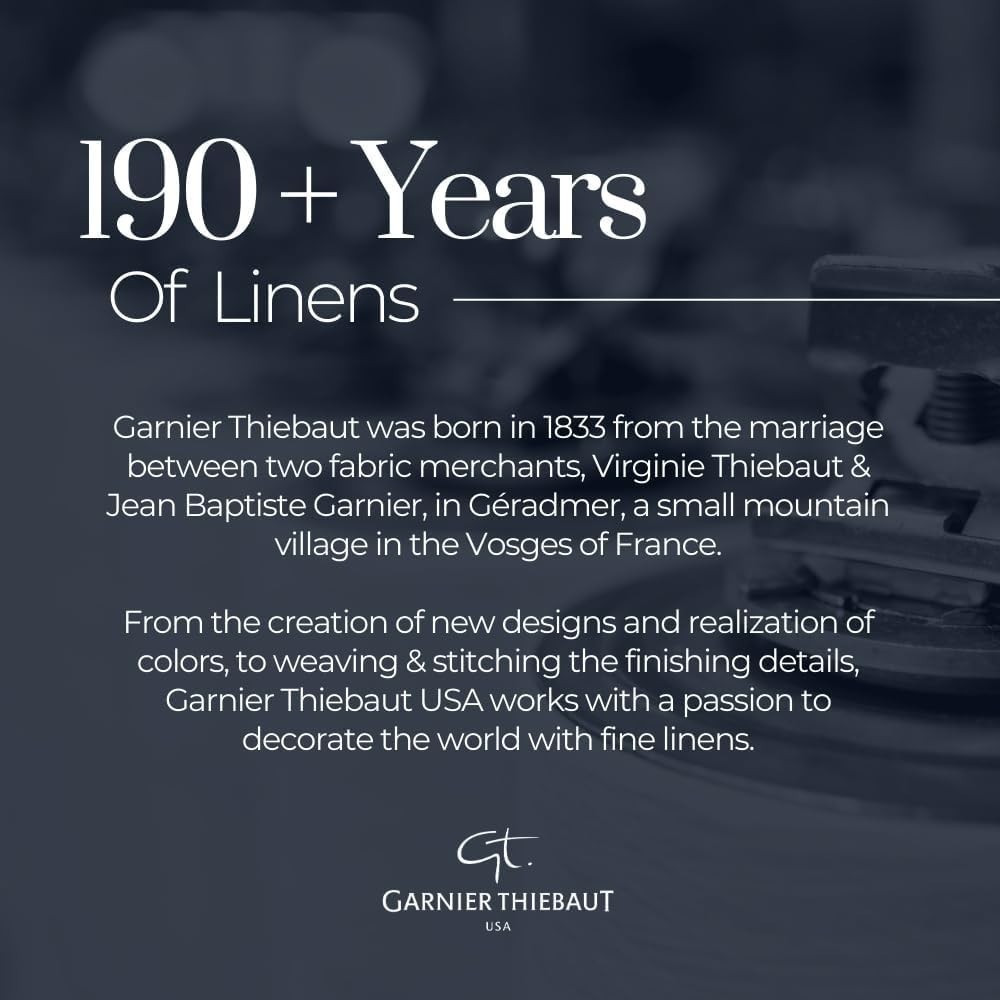 Garnier-Thiebaut 100% Cotton Set of 4 Cotton Napkins, Turquoise, 22" x 22" NWT