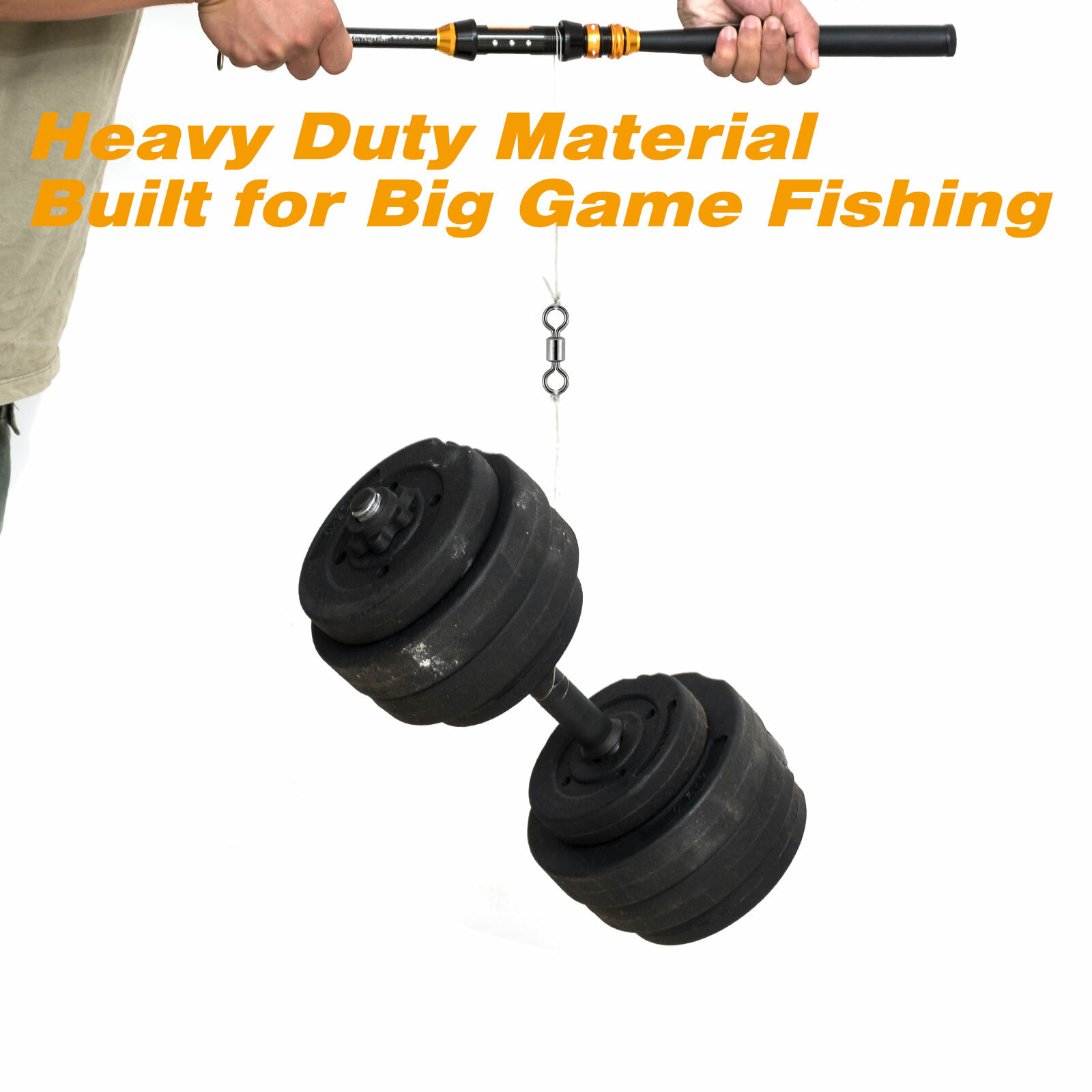 Rolling Barrel Swivels 20Lb-1323Lb Fishing Swivels Solid Ring #12-10/0 Bulk