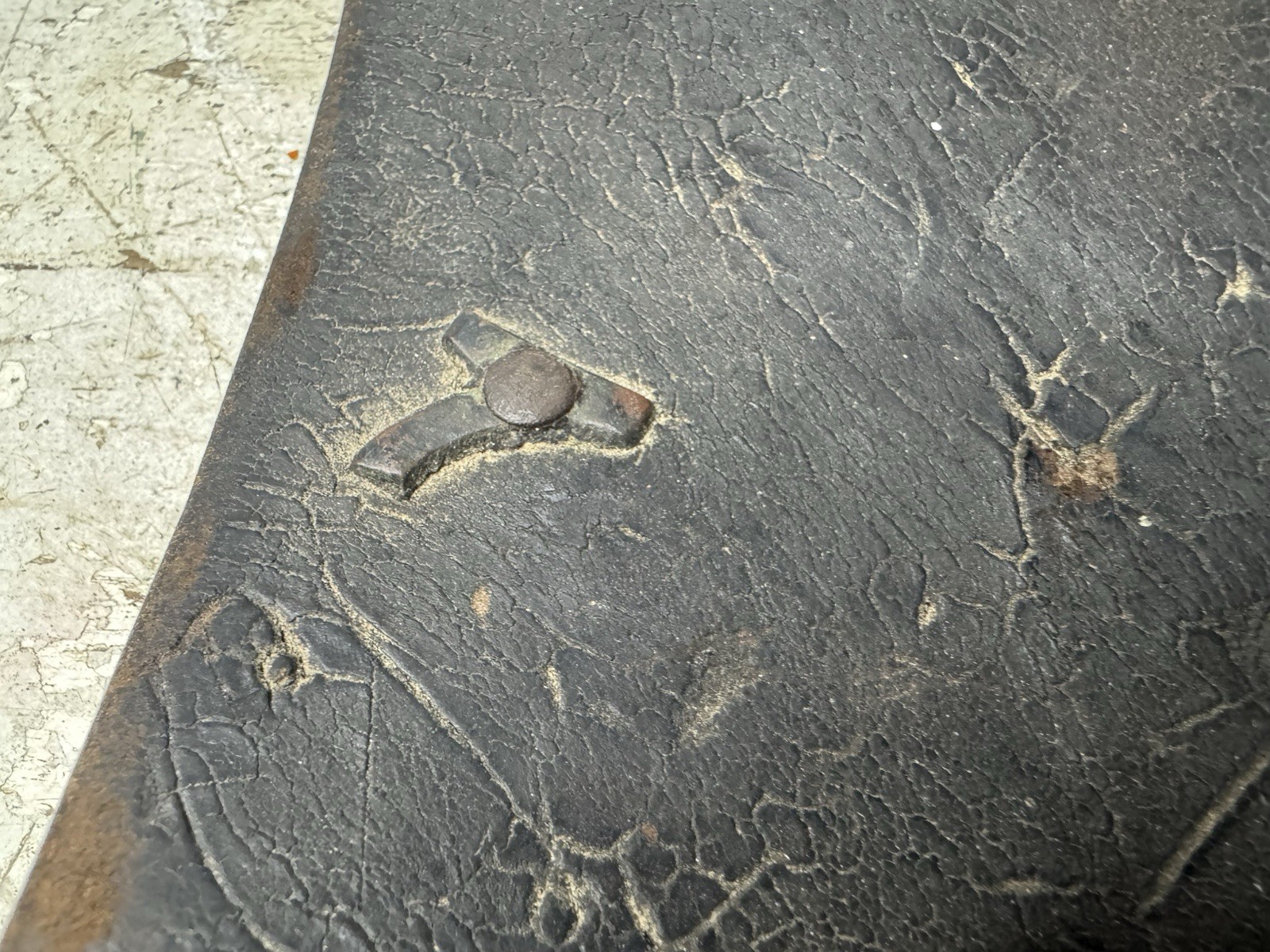 Antique Horse Leather Hames Cover Draft Horse Harness Pad Advertising