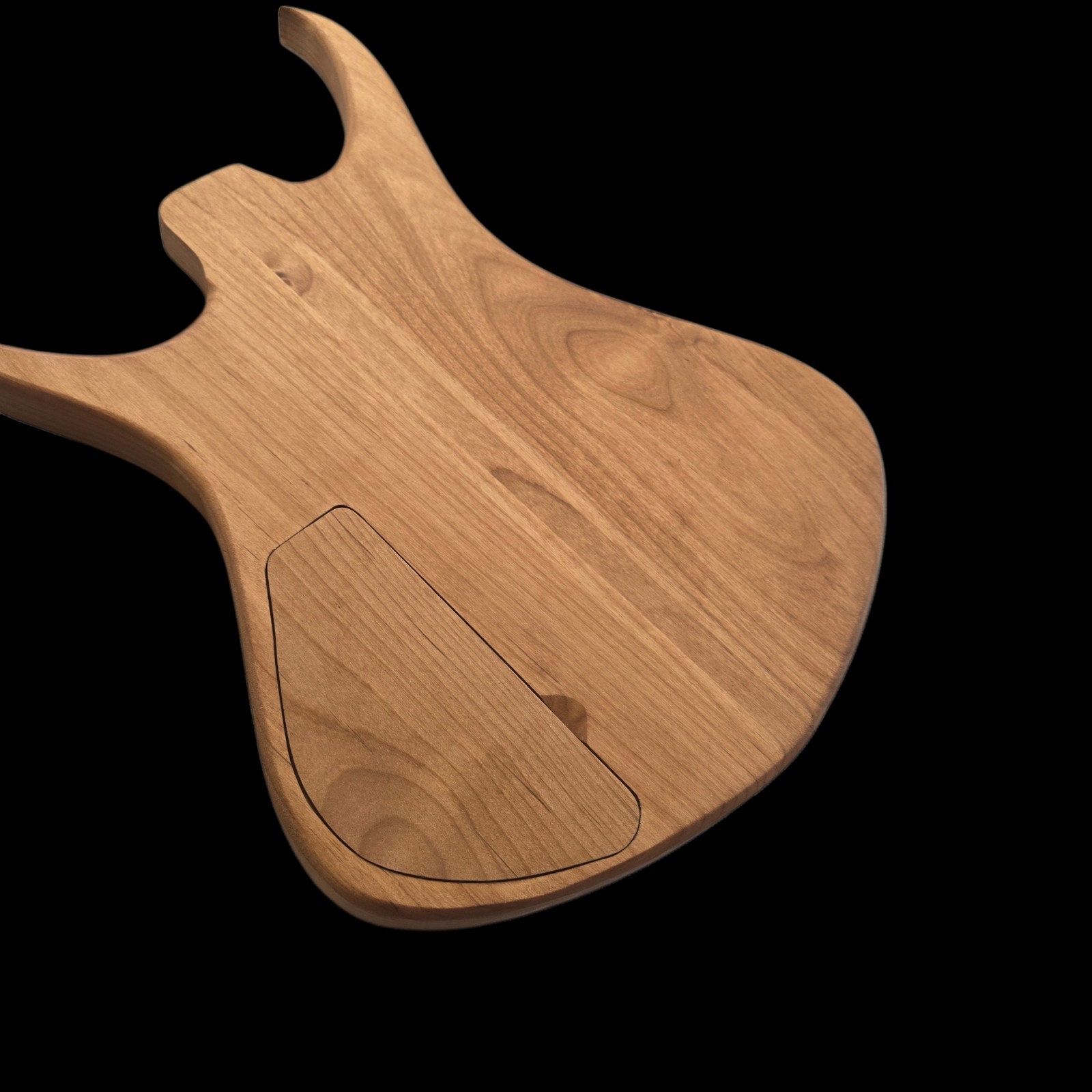 Alembic Style Custom Guitar Body 1 of a Kind Handmade Black Limba/Alder Luthier