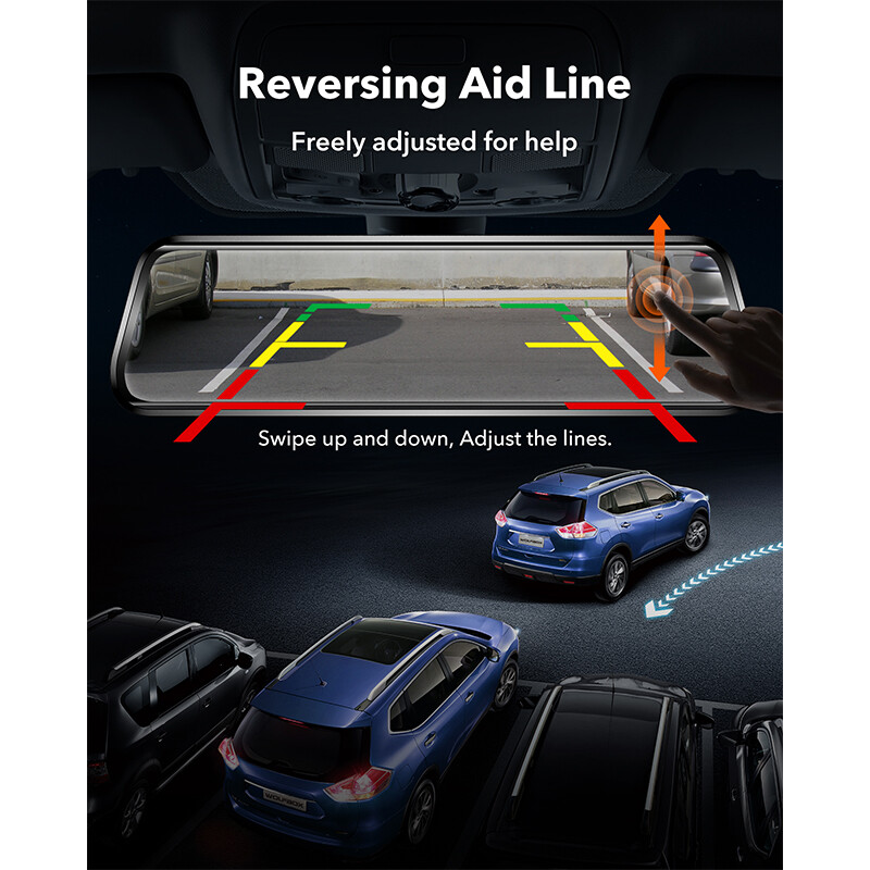 10" Backup Camera Mirror Car Rear View Reverse Night Vision Parking Monitor NEW