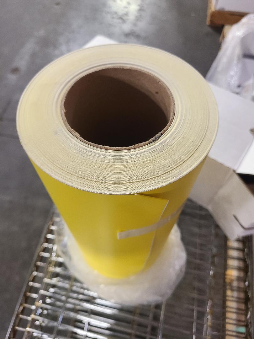 3.4 mil Paint Spray Mask Stencil Vehicle Auto Vinyl Self-Adhesive Yellow & White