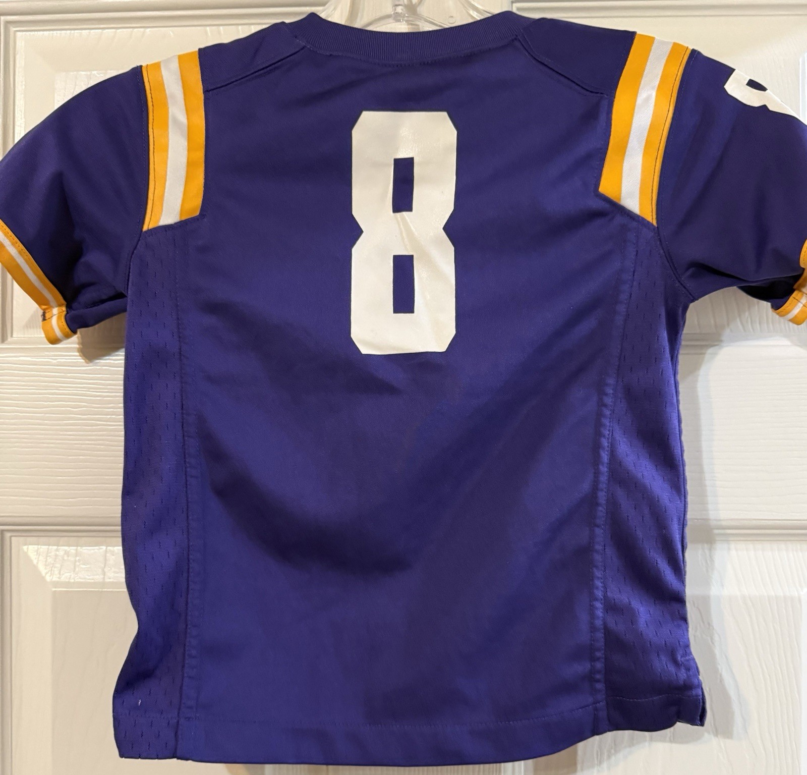 Nike LSU Tigers 3T Football Jersey #8 Purple