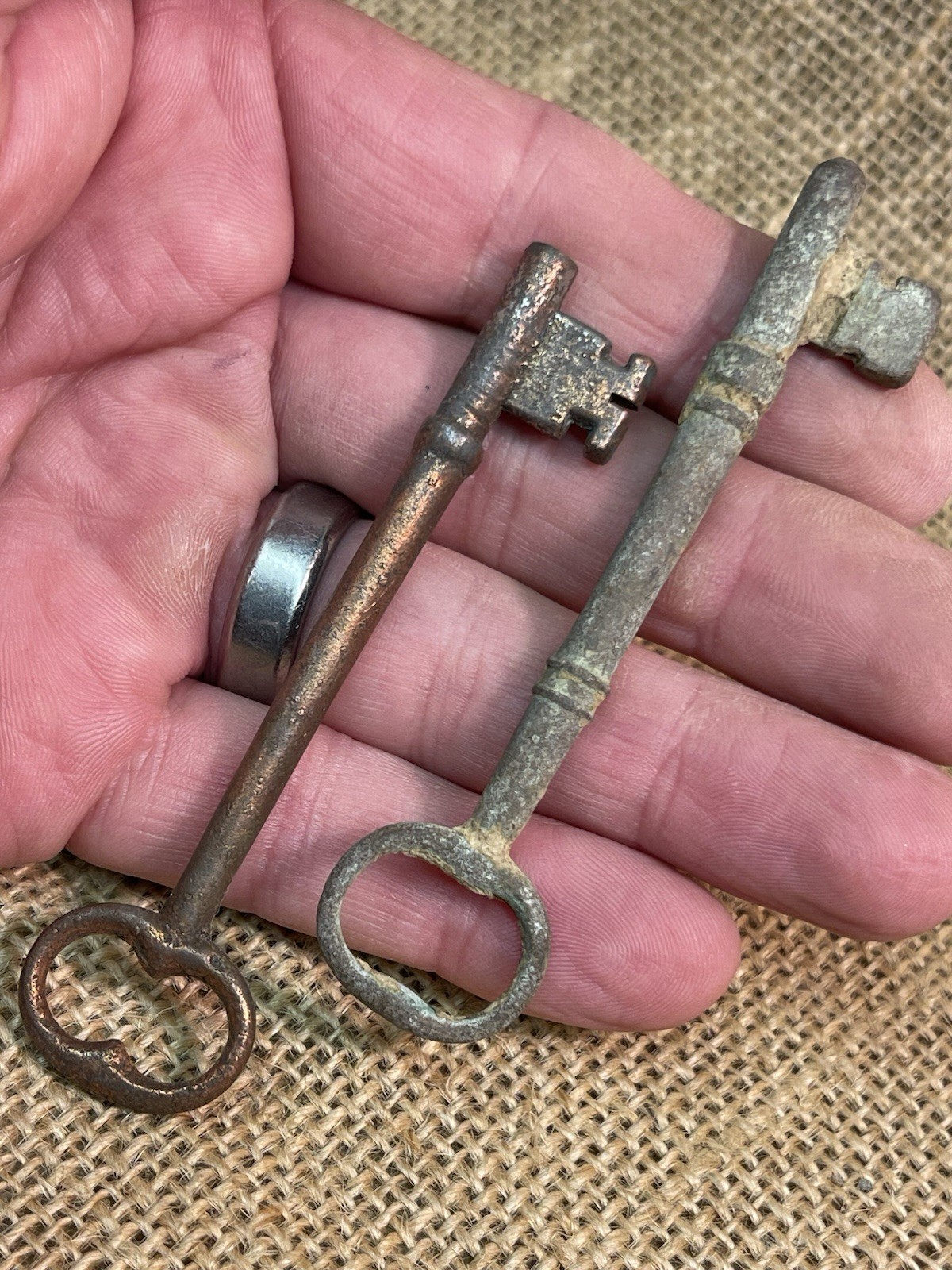 Two Dug Civil War Era Skeleton Keys Recovered From Charleston South Carolina