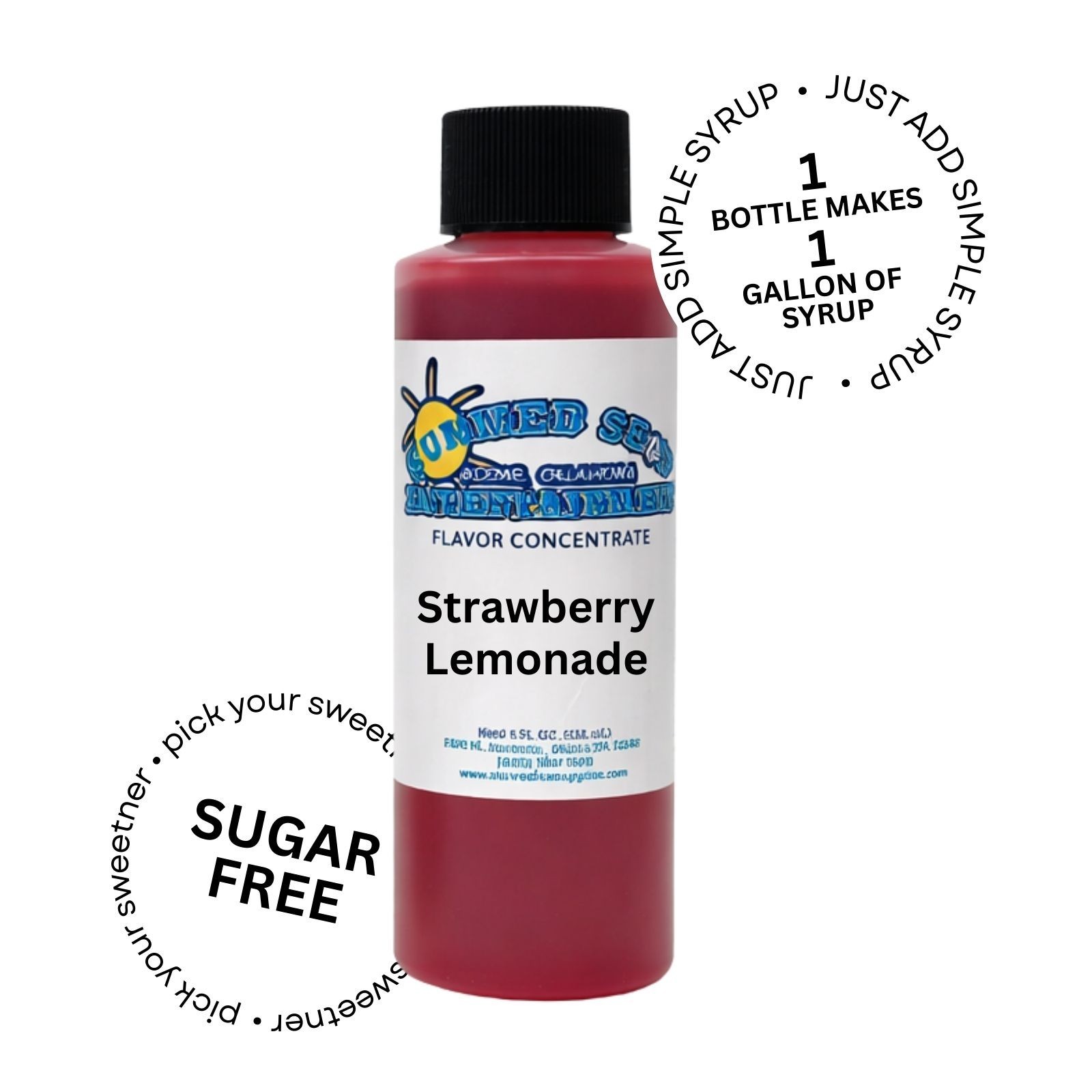 STRAWBERRY LEMONADE MIX SNOW CONE/SHAVED ICE FLAVOR CONCENTRATE MAKES 1 GALLON