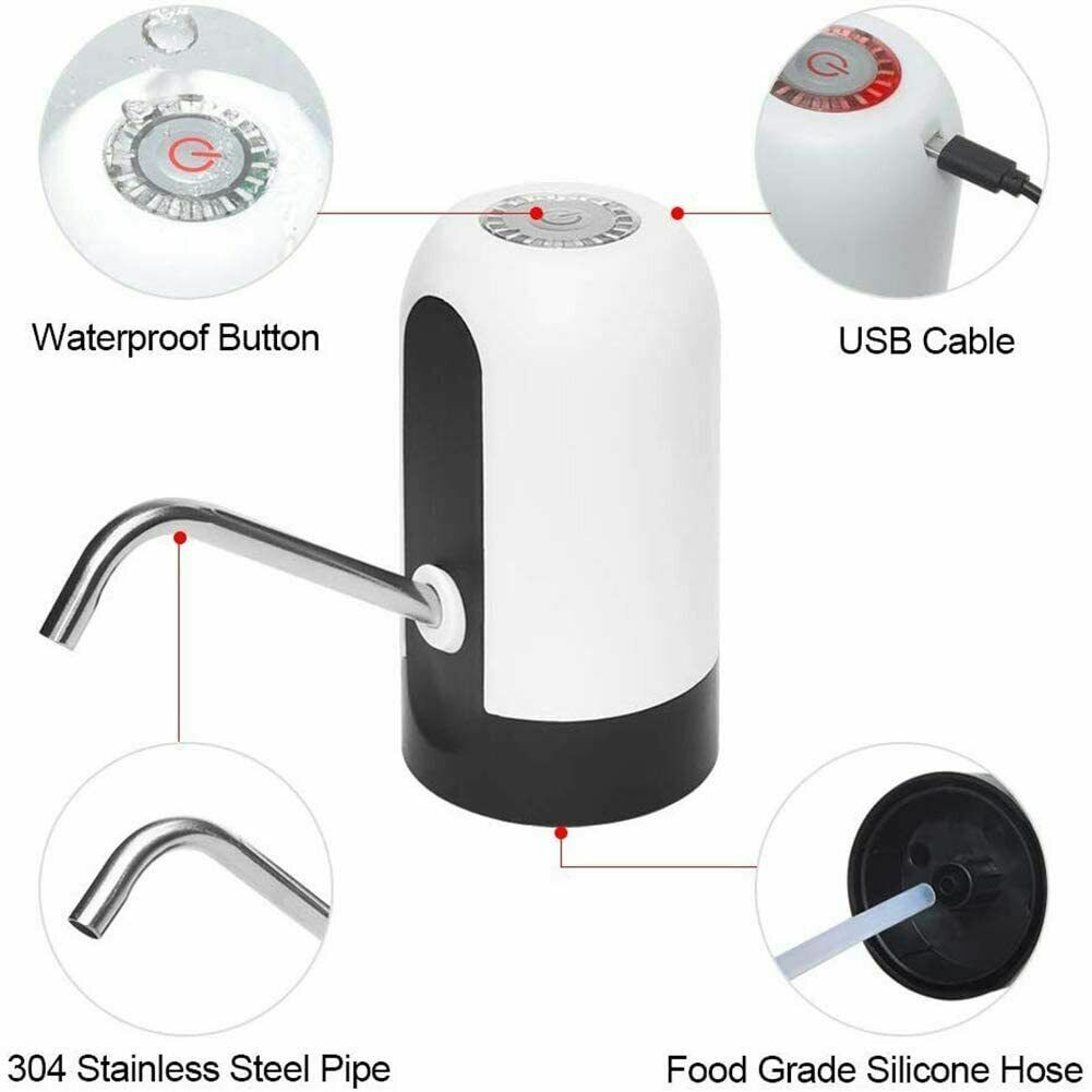 New Automatic Universal Electric Water Dispenser Pump 5 Gallon USB Bottle Switch