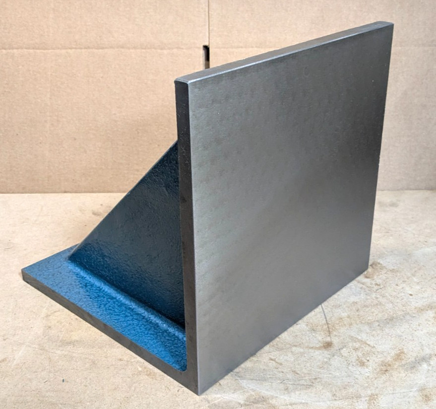 12" Wide x 12" Deep x 12" High Machined Angle Plate Cast Iron .003" Sq
