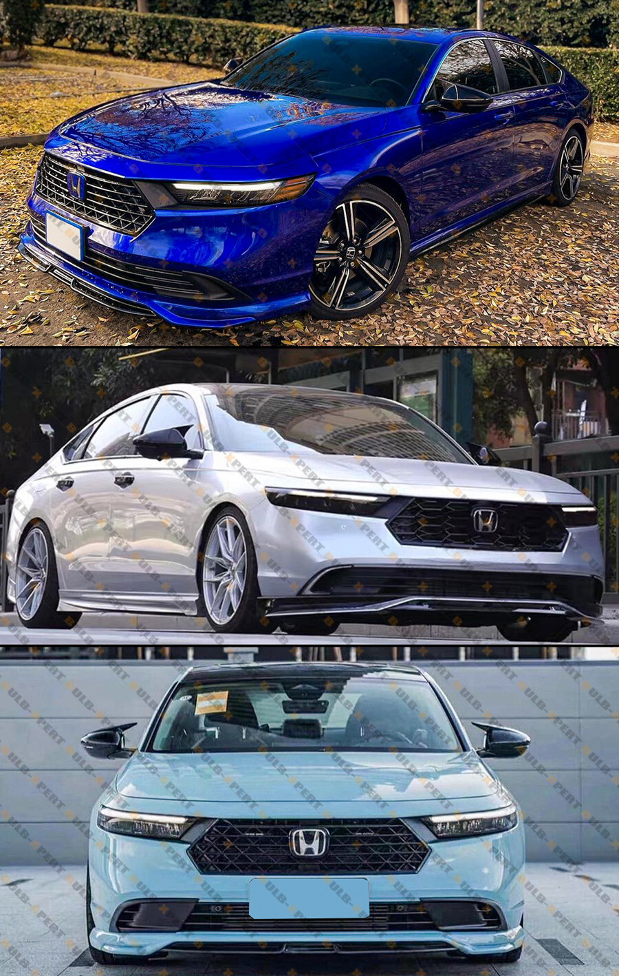 M STYLE GLOSS BLACK ADD-ON SIDE MIRROR COVER CAPS OVERLAY FOR 23-24 HONDA ACCORD