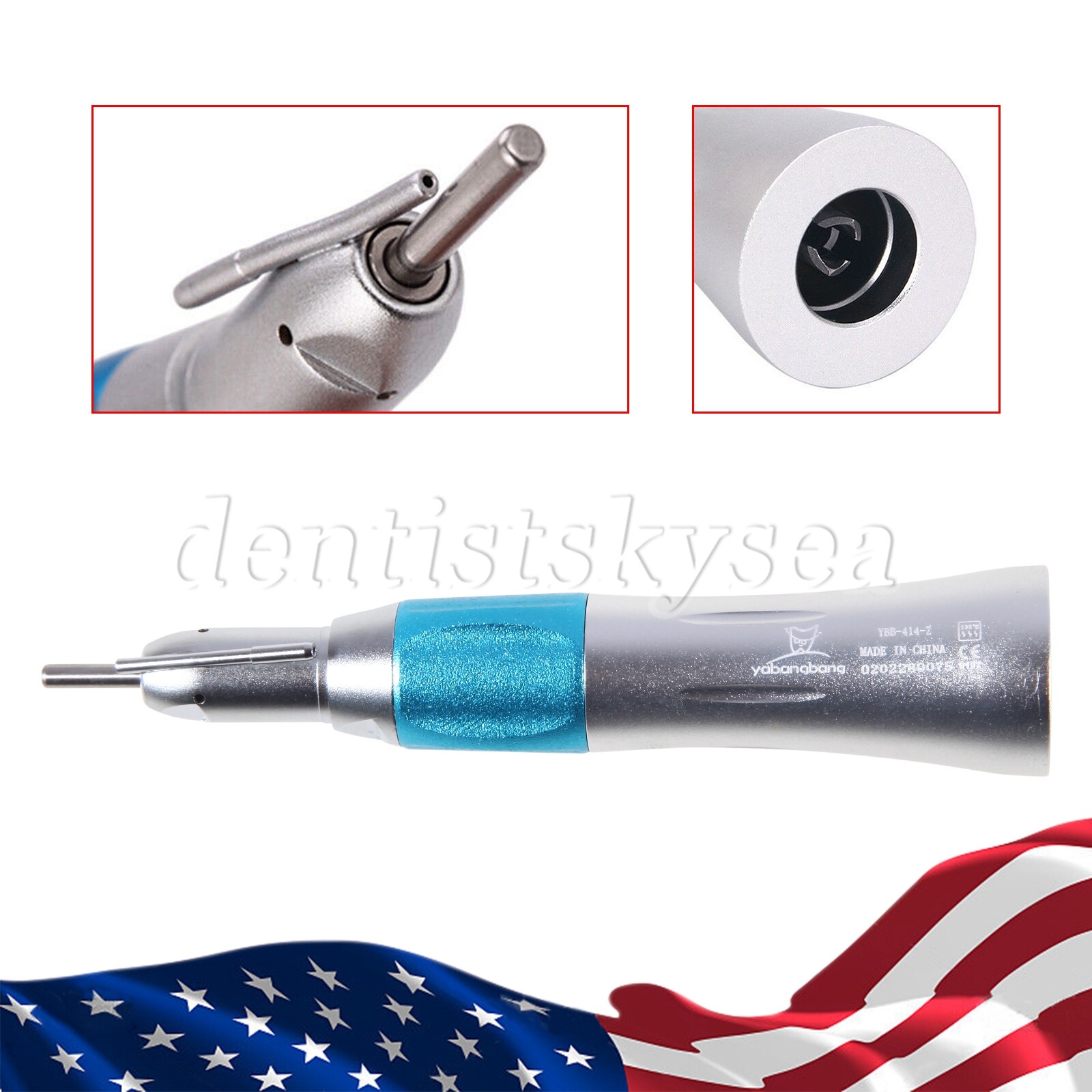 Dental 1:1 Surgical Implant Straight Handpiece With External Irrigation Pipe US