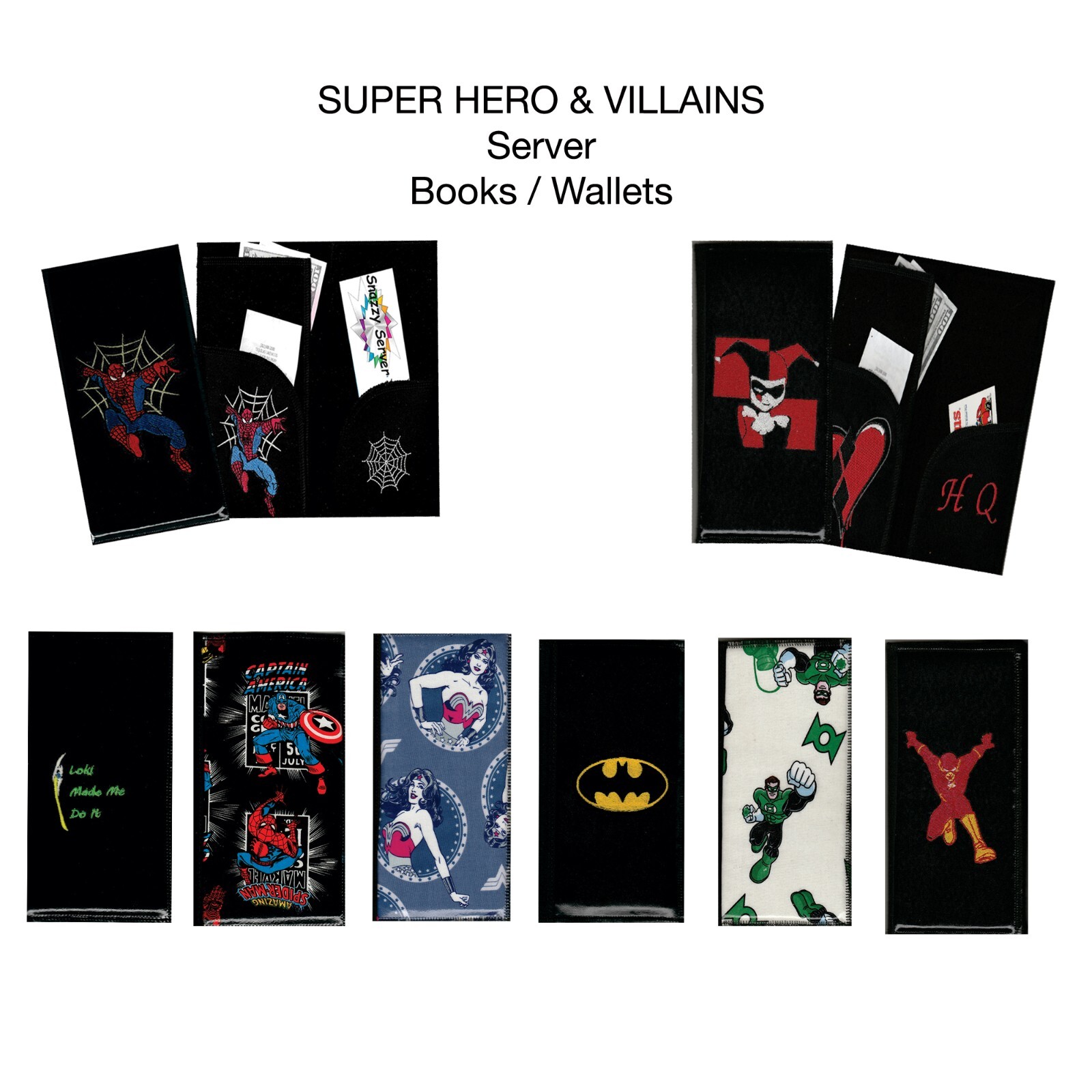 Super Hero Marvel & DC /  Server Book - Wallet
