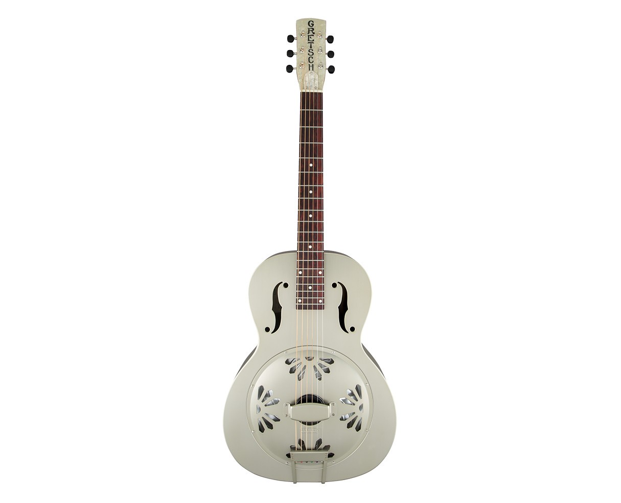 Used Gretsch G9201 Honey Dipper Round-Neck Brass Body Resonator Guitar