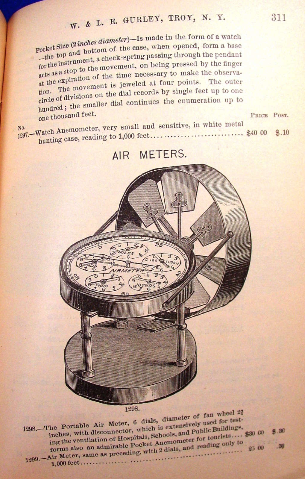 1889 Gurley Surveying & Drafting Insts. Catalog/Manual
