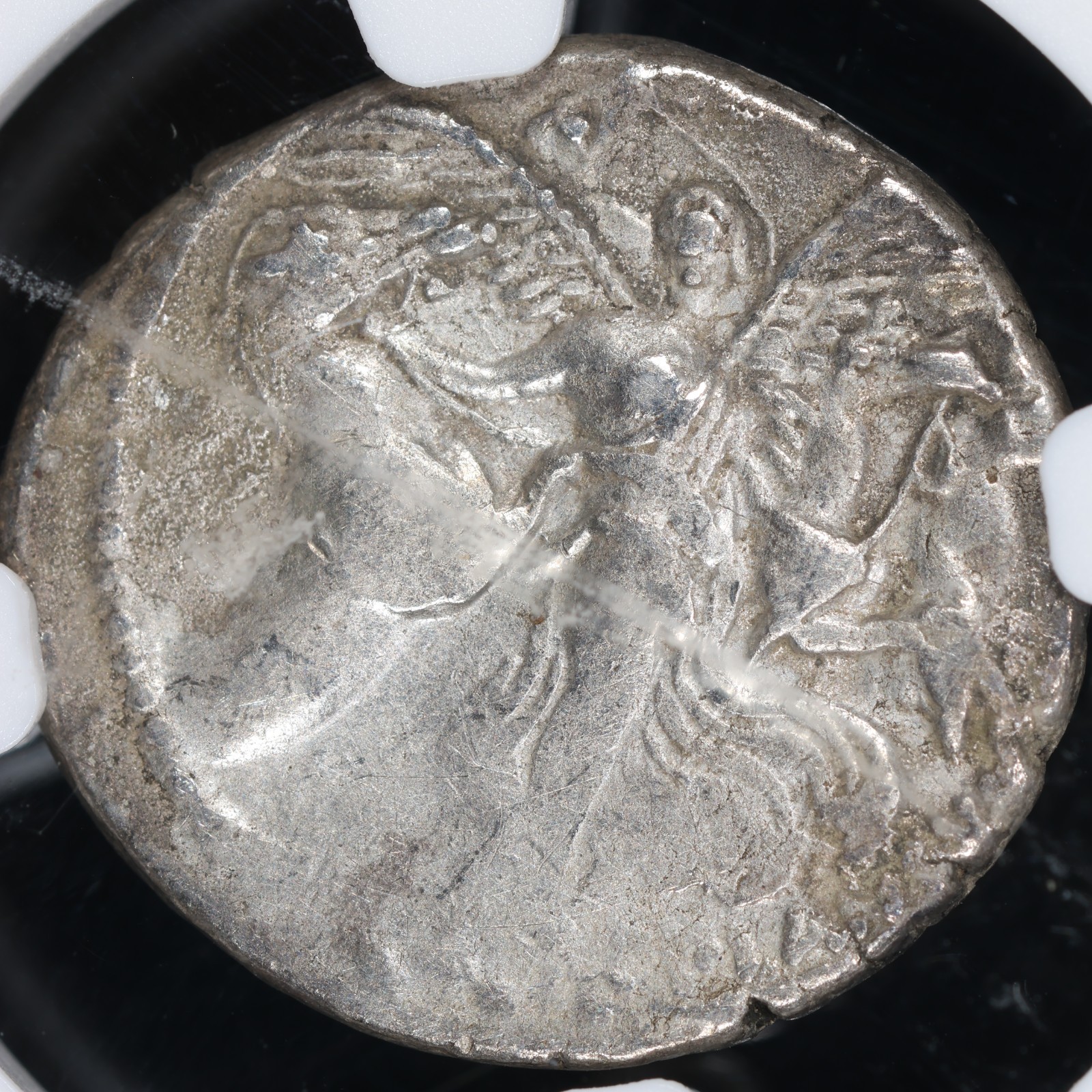 L. Plautius Plancus AR Denarius Roman Republic Silver Medusa Coin 47 BC • NGC VF