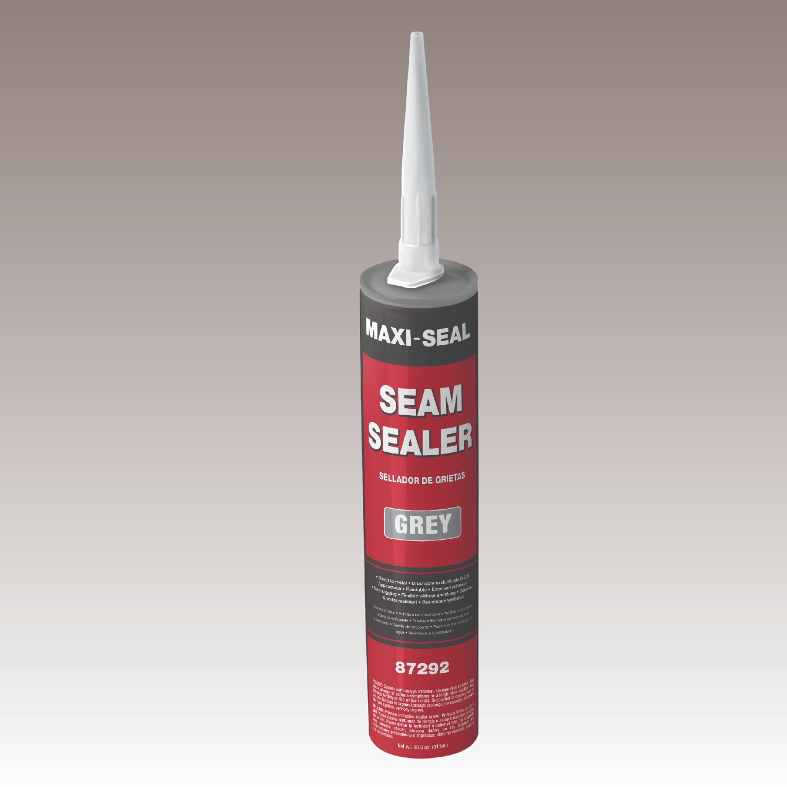Maxi-Seal Polyurethane Seam Sealer Automotive - Grey, 10.5oz Tube