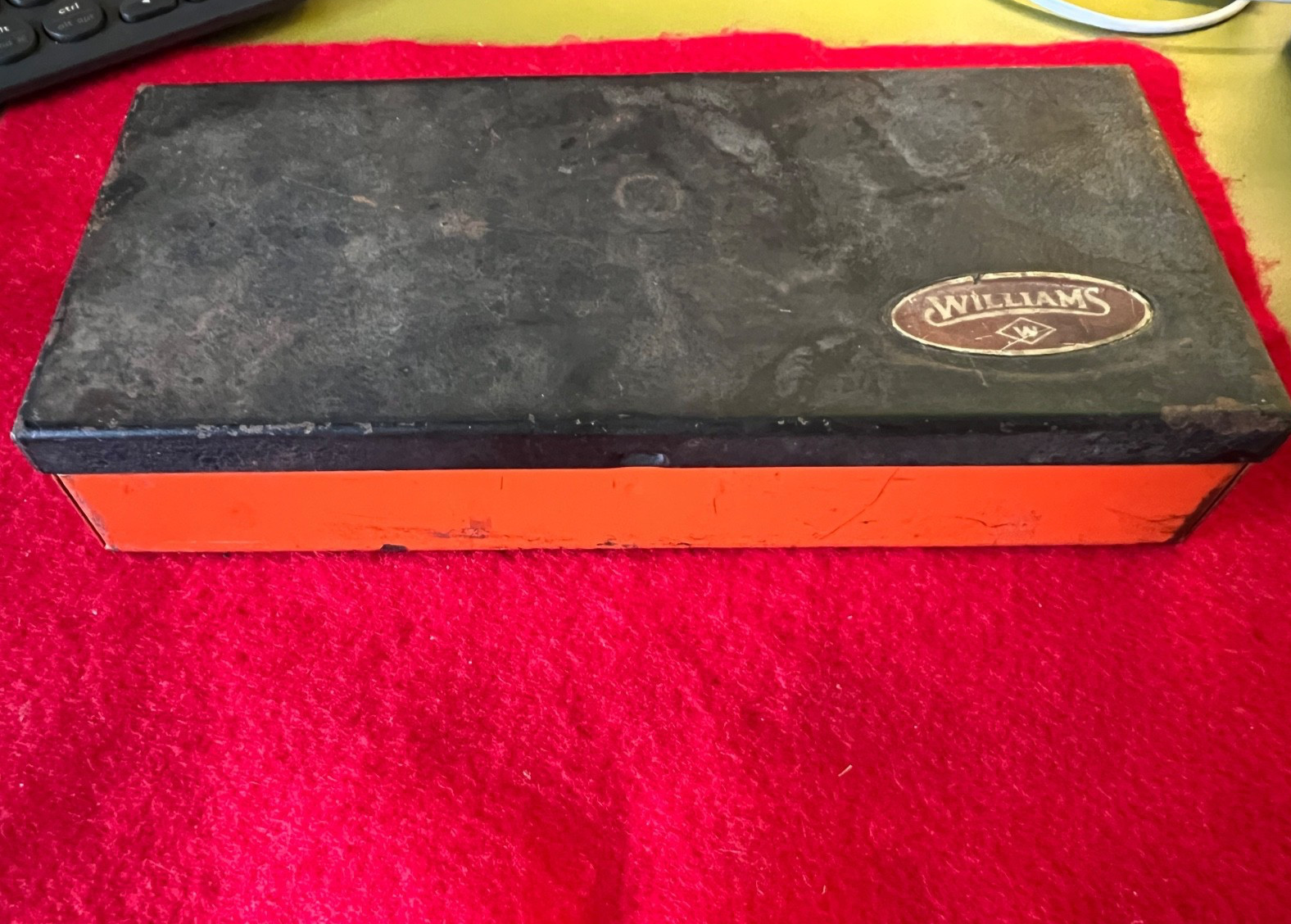 Vintage Williams Metal Box for Socket Set M-2  7 7/8” x 3 1/2” x 1  1/4”