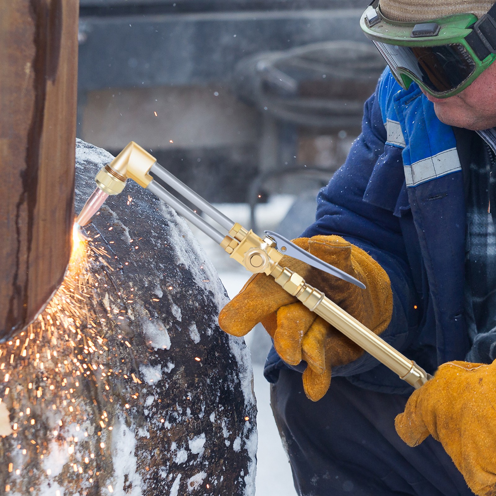 Oxy Acetylene Welding Cutting Torch Kit Medium Duty Gas Outfit Tote without Tank