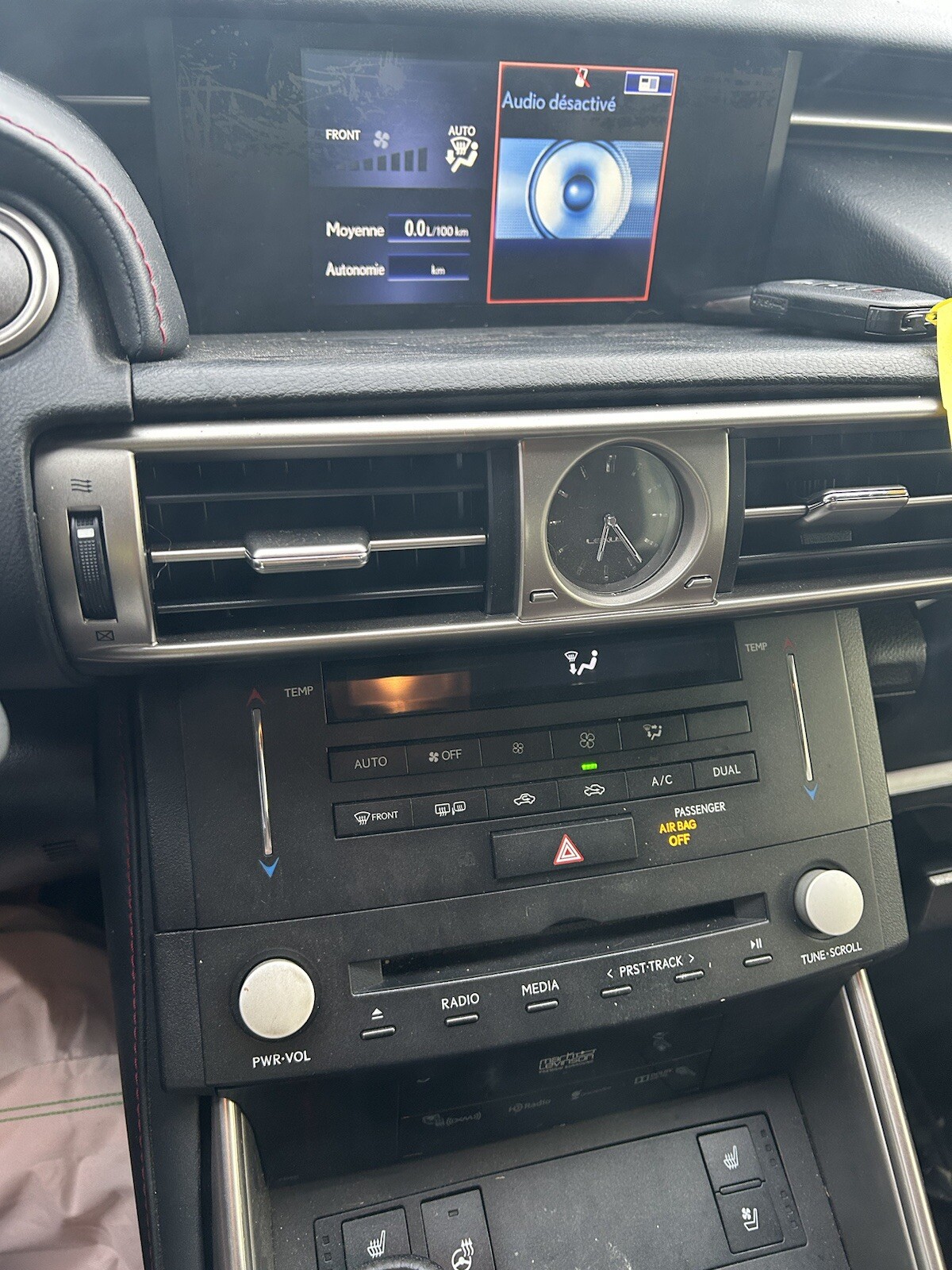 2015 LEXUS IS250 NAVIGATION RADIO DISPLAY SCREEN 86110-53021 OEM