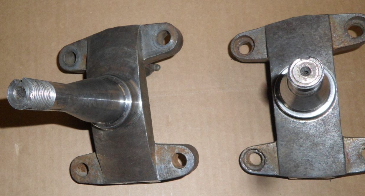 Forged Steel Sprint Car Stock Height Long Stepped Spindle USAC ASCS