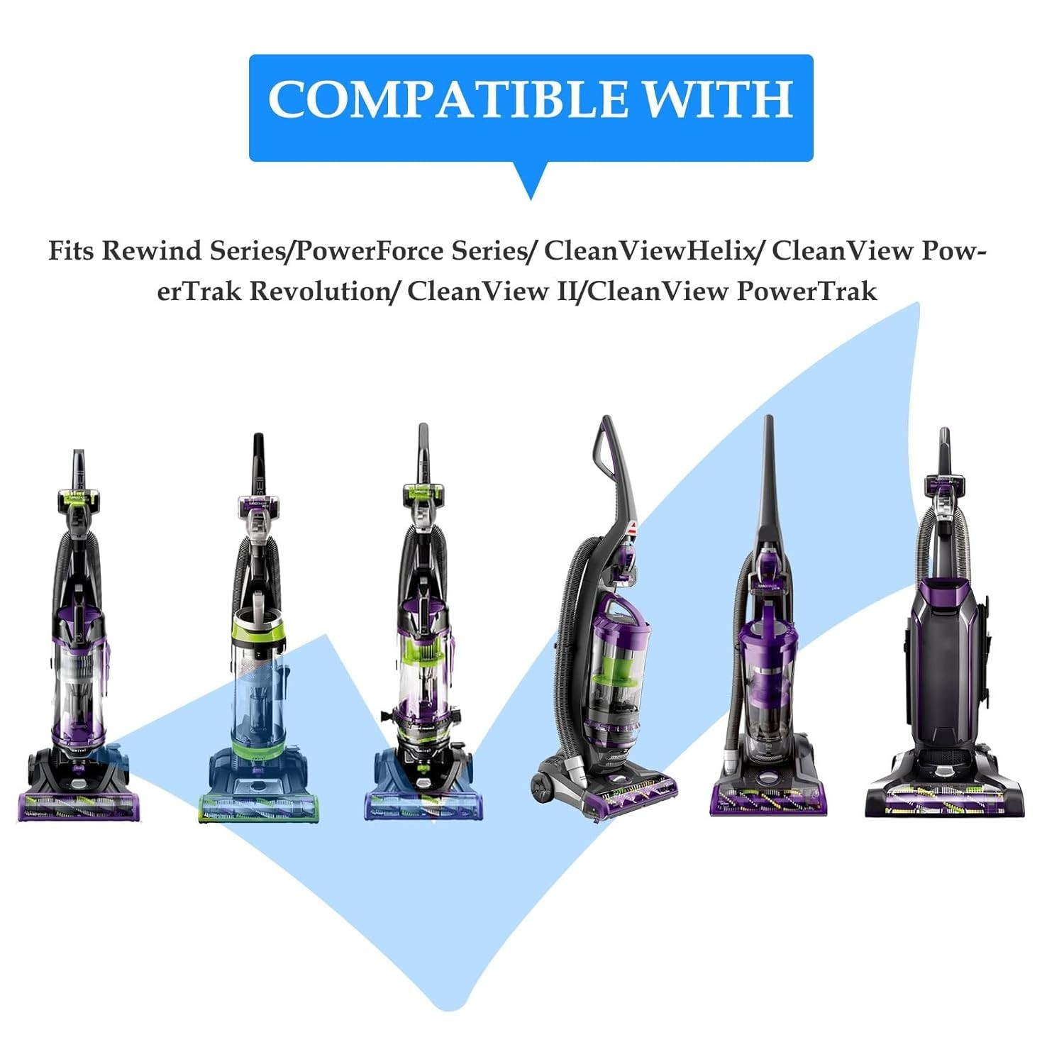 Style 7/9/10 P/N 3031120 Replacement Belt for Bissell Vacuum 2 Pack