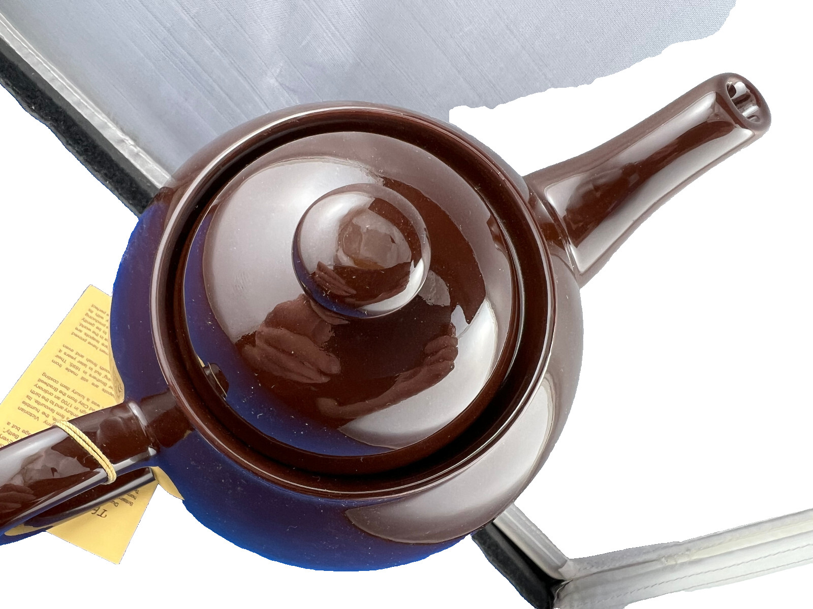 GENUINE BROWN BETTY, Red Clay, Rockingham Glaze, 4 Cup Tea Pot, MADE IN ENGLAND