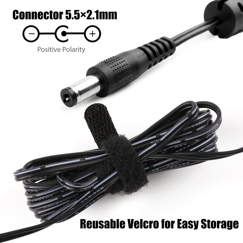 12V Yamaha Keyboard Power Cord PSR, YPG, YPT, DGX, DD, EZ and P Digital Piano