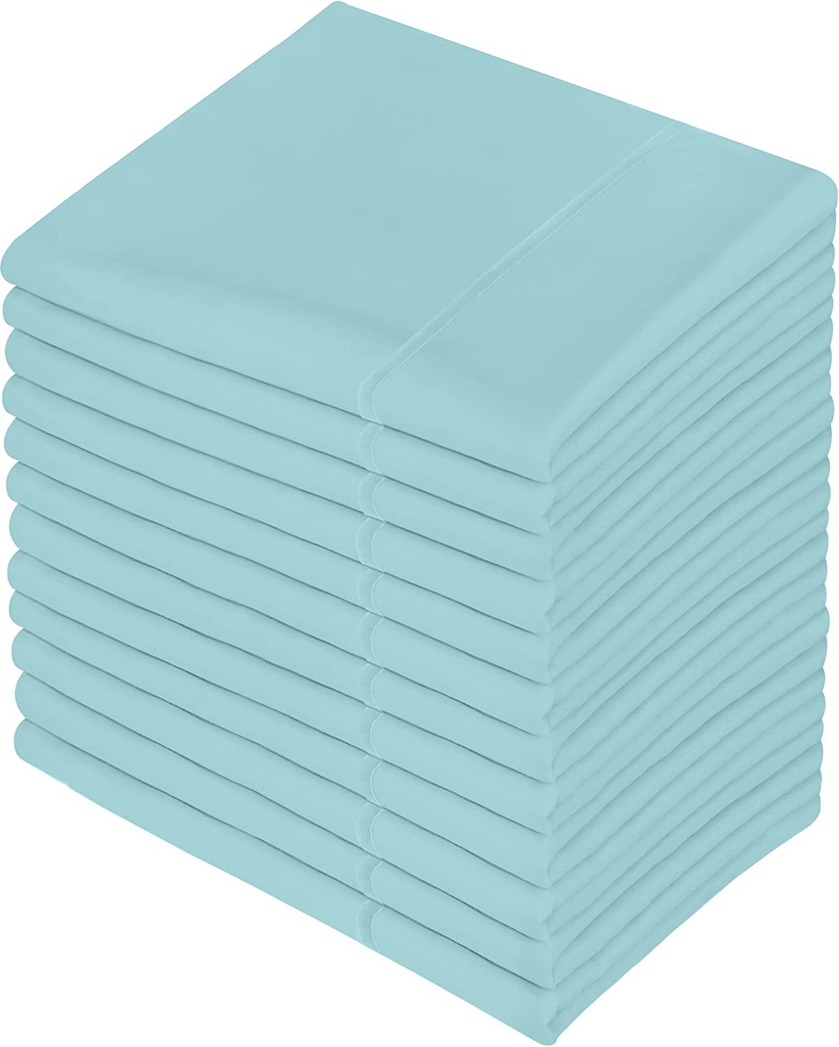 Pillowcases 12 Pack King ,Queen Pillowcase Set Microfiber Fabric Utopia Bedding