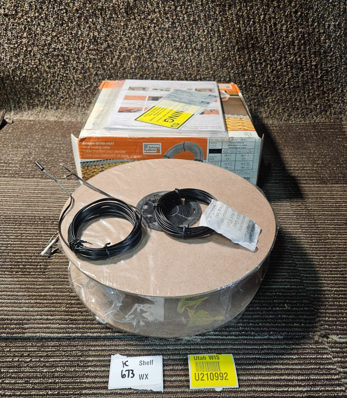 Schluter Ditra-Heat Cable, 120V - 88.2 ft (26.7 SqFt) Heating Cable - DHEHK12027