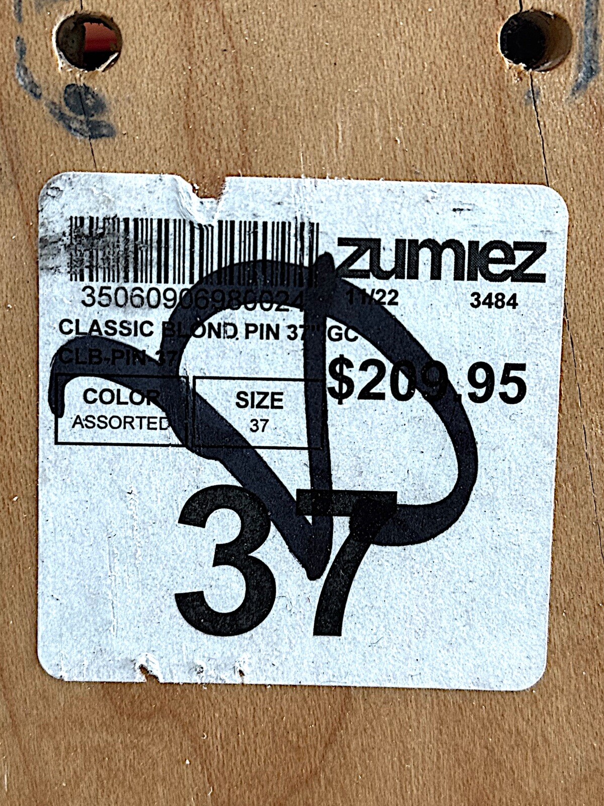 GOLD COAST CLASSIC BLOND PIN 37” GC -Performance Longboard Deck - Color Assorted