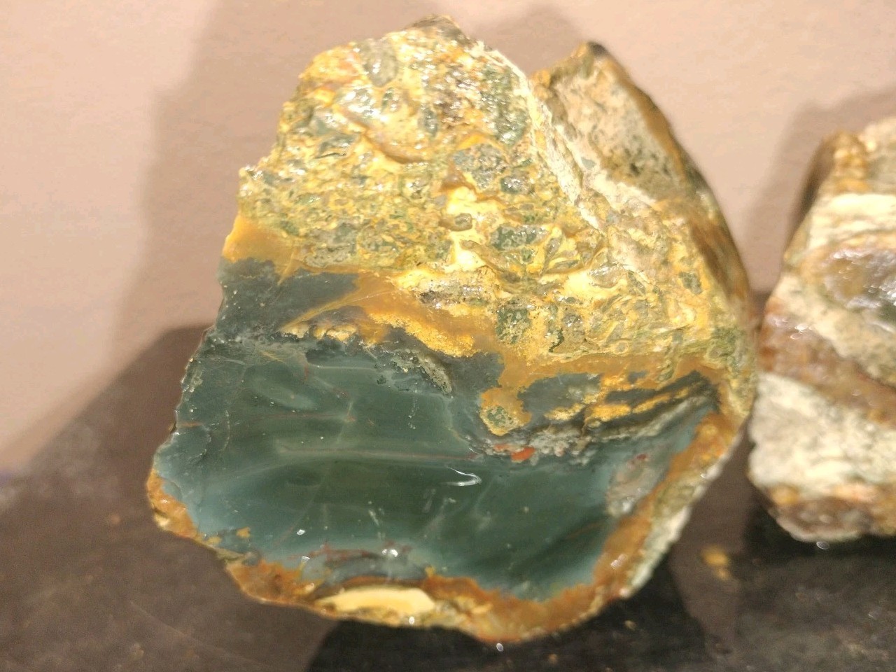 8.7LB ORBS Blue Mountain Picture Jasper Rough 6pc Lot #27