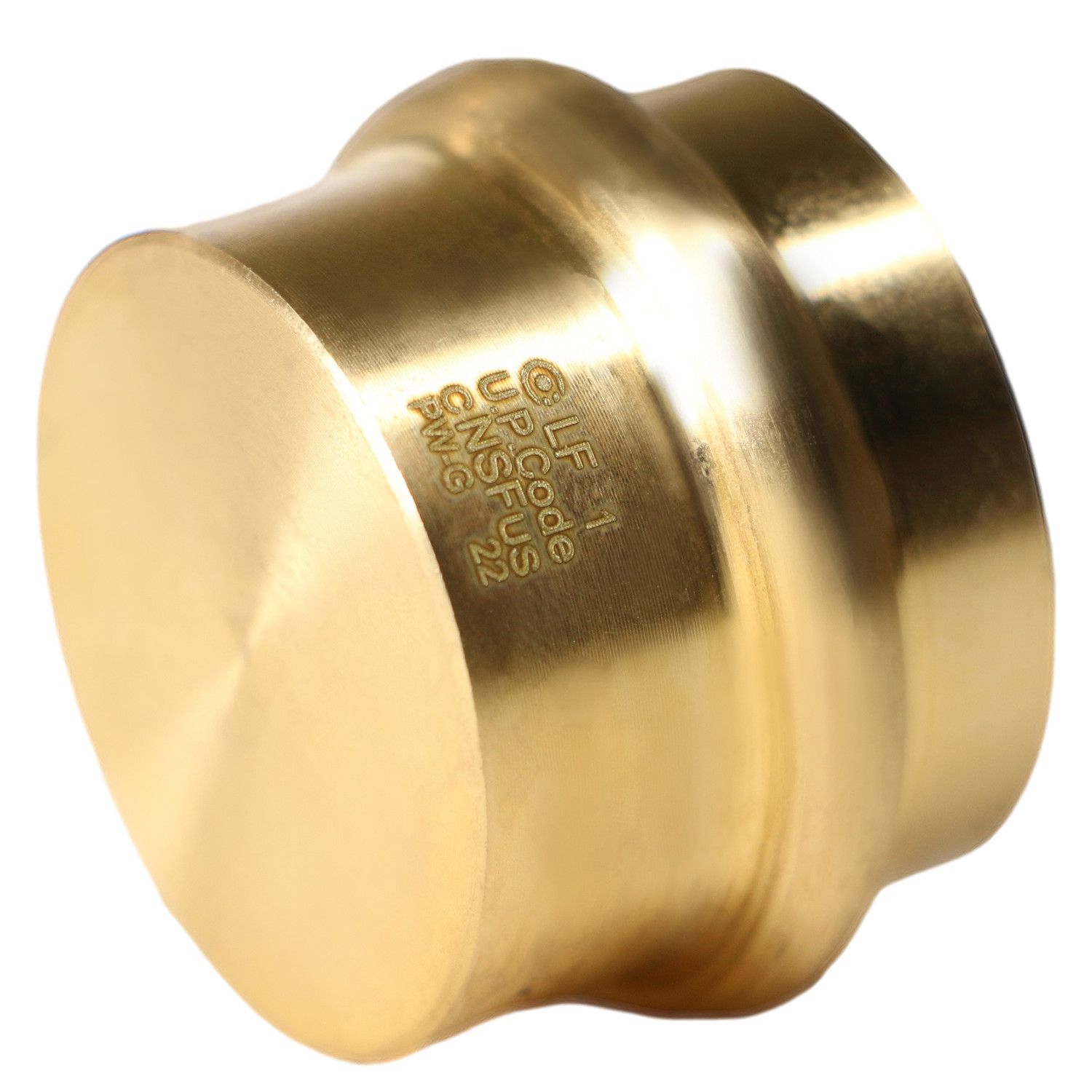 10 Pack XFITTING 1" Press Plug, Lead Free Brass, ProPress