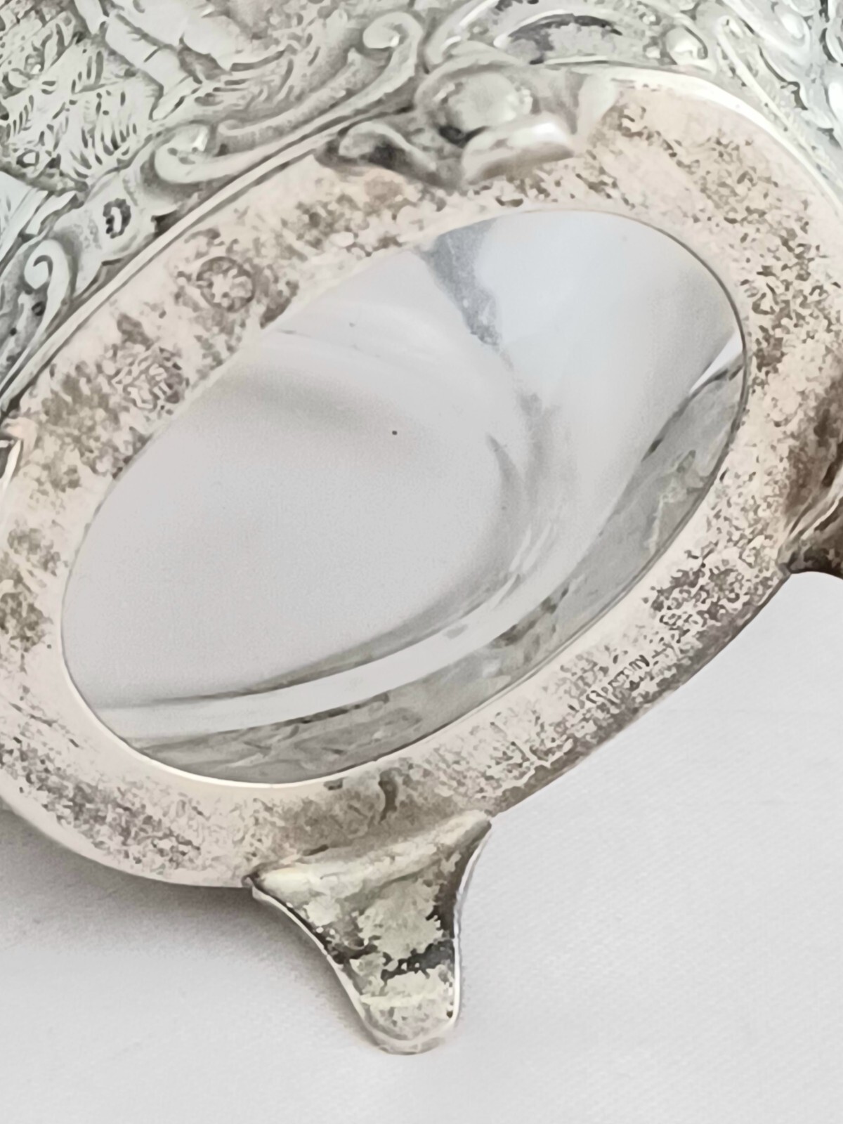 Vereinigte Silberwarenfabrik Hanau Figural Crystal Sterling Candy/Nut Basket(s)