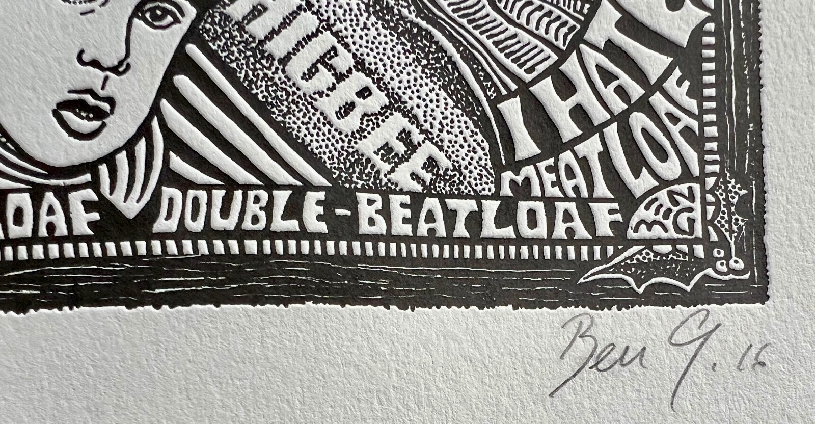 A CHRISTMAS STORY MOVIE Hand Signed Posterography Letterpress Graffiti Art