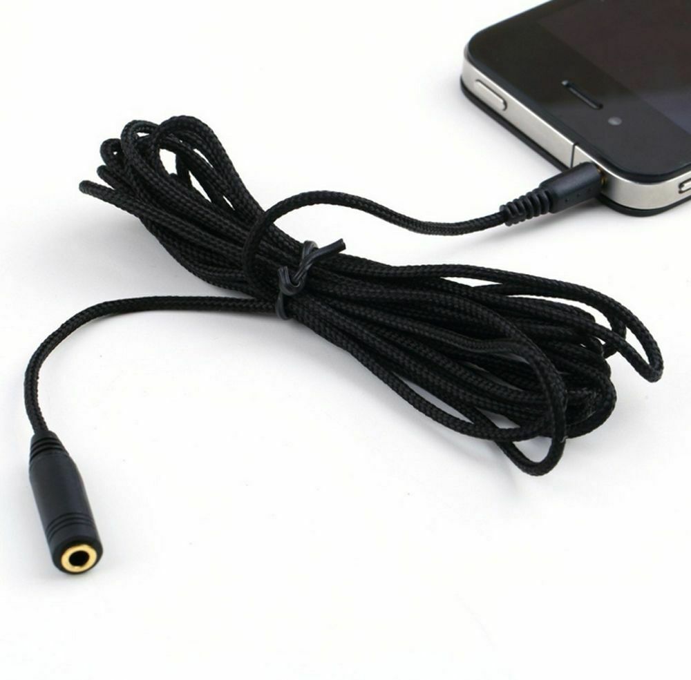 10ft 3.5mm 1/8" Stereo Audio Aux Headphone Cable Extension Cord Male Female M/F