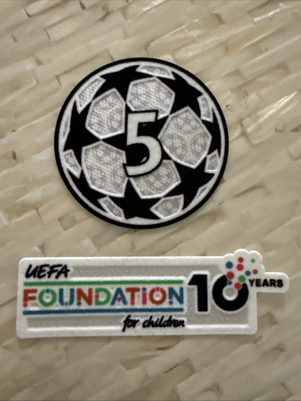 2025/2026 Barcelona Champions League 5 times Player size Patch Badge Set