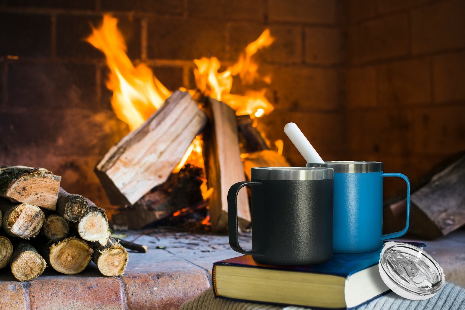 14oz Coffee Mug Slider Lid Stainless Steel Vacuum Double Wall Insulation Tumbler