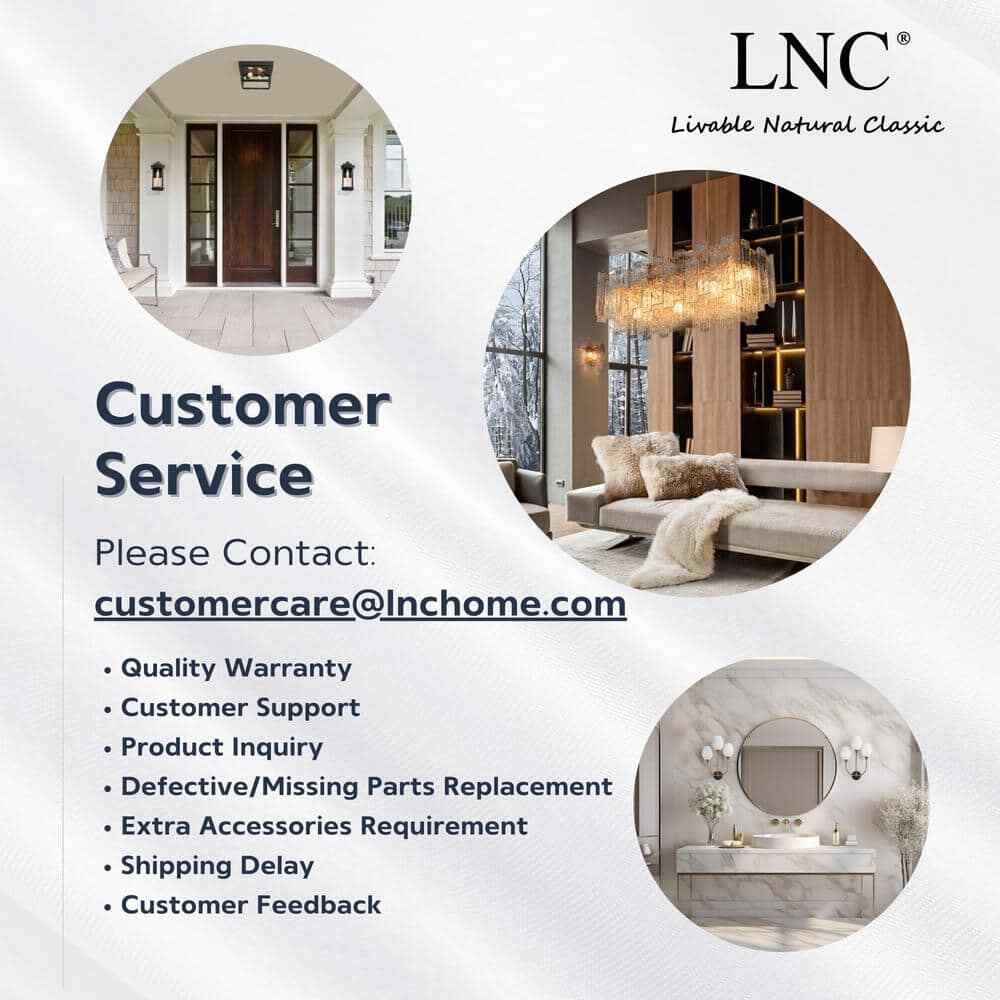 LNC Robb Modern 3-Light Gold Bathroom Vanity Light Interior Powder Room Lighting