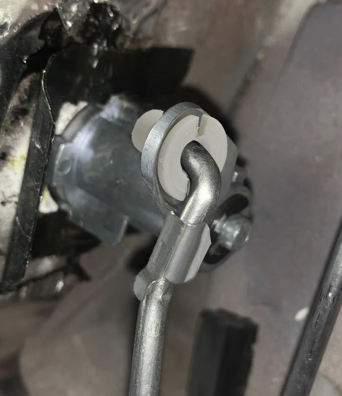 1967-1973 Ford Mustang Door Lock Latch Rod Retainer Clips - Set of 6