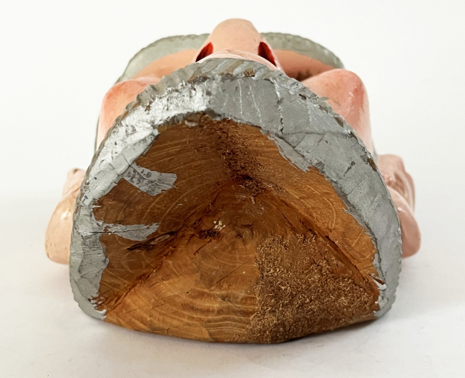 MEXICAN MICHOACAN FOLK ART HAND CARVED PASTORELAS ERMITANO HERMITANO DANCE MASK