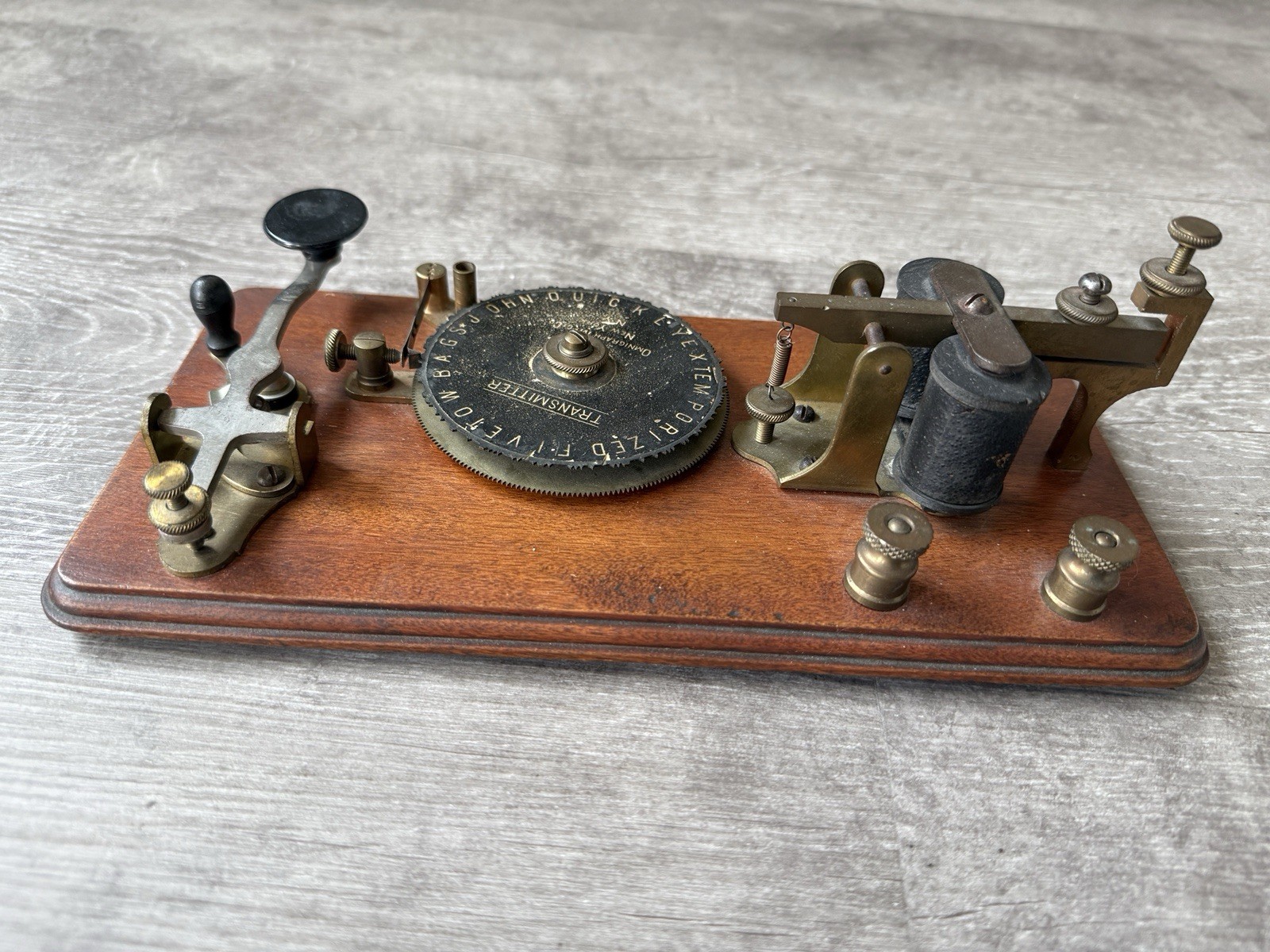 Omnigraph Telegraph Trainer Key Sounder Antique JH Bunnell