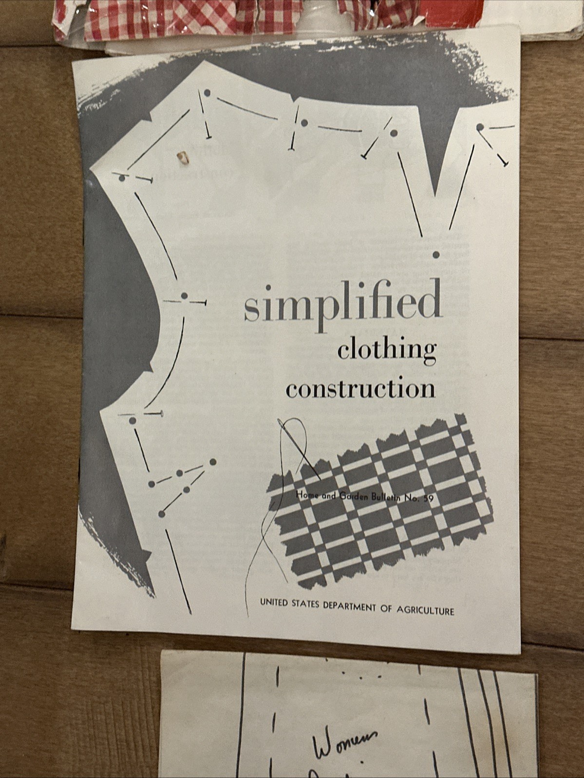 1960's Sewing & Homemaking Books & Patterns Cross Stitch On Gingham, Simplicity