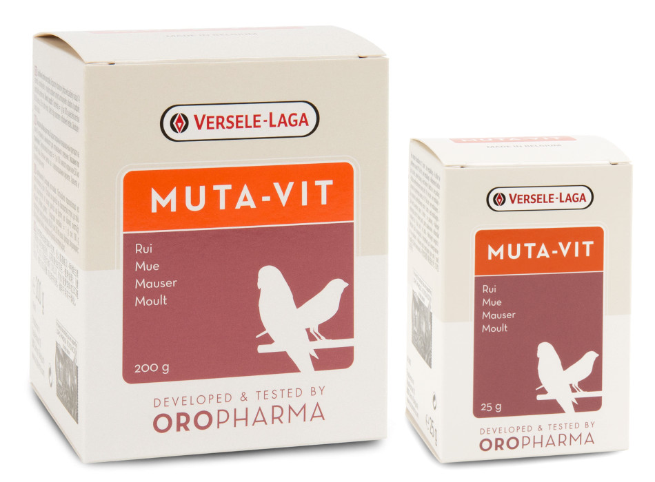 Oropharma Versele-Laga Muta-Vit - Molting Supplement for Birds, Pigeons 25g 200g
