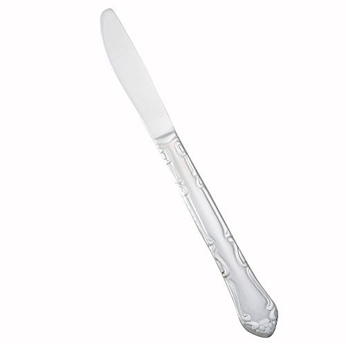 Winco 0004-08 12-Piece Elegance Dinner Knife Set, 18-0 Stainless Steel