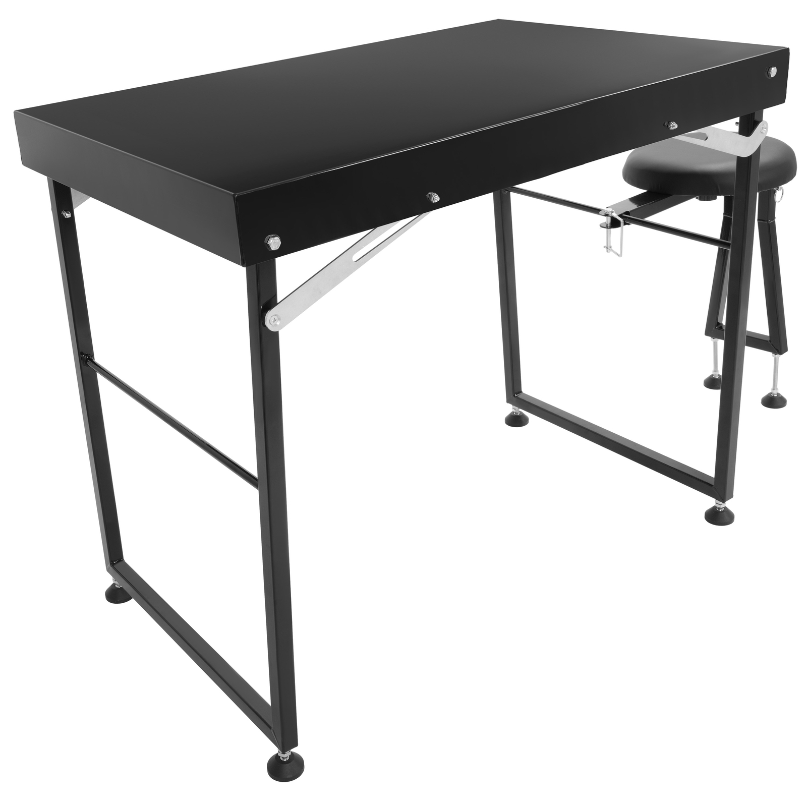 Heavy Duty Long Range Shooting Table Padded Seat Adjustable Legs Built-in Handle