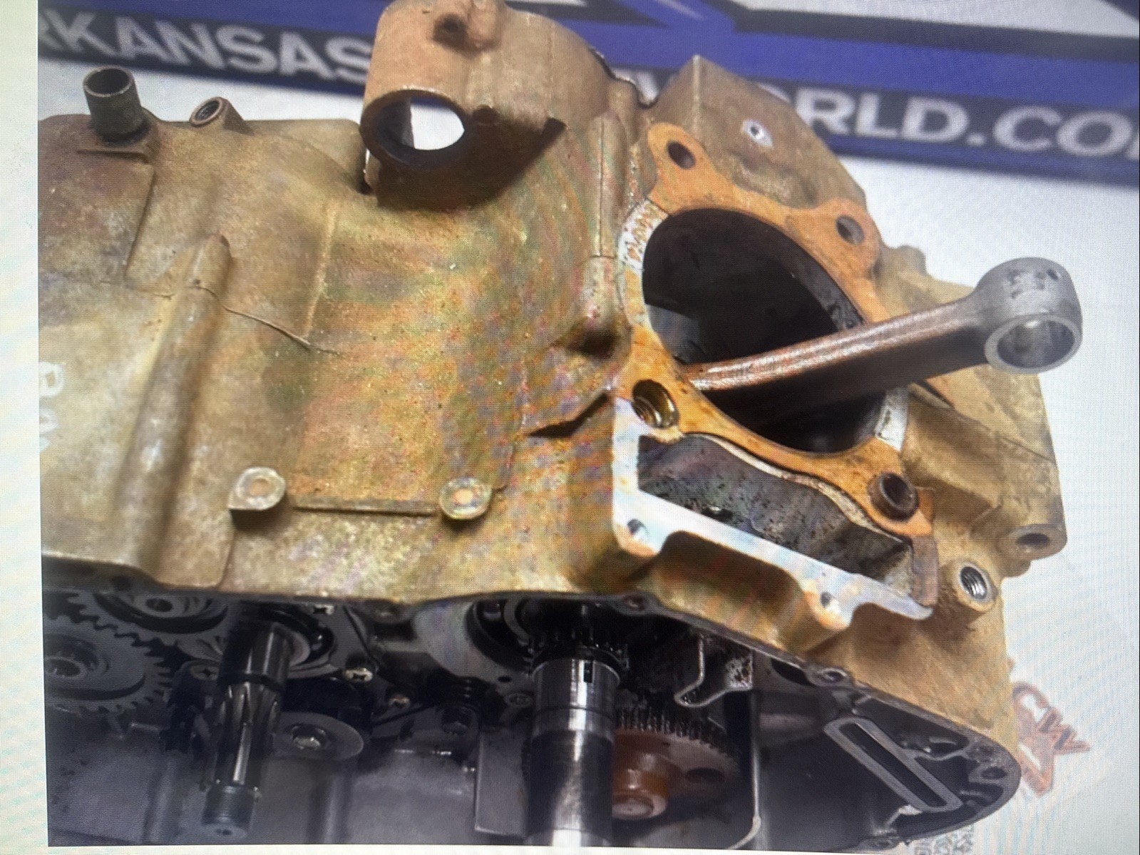 E3-1 LOWER ENGINE MOTOR CRANK 98 KAWASAKI BAYOU KLF 400 2x4 FREE US SHIP