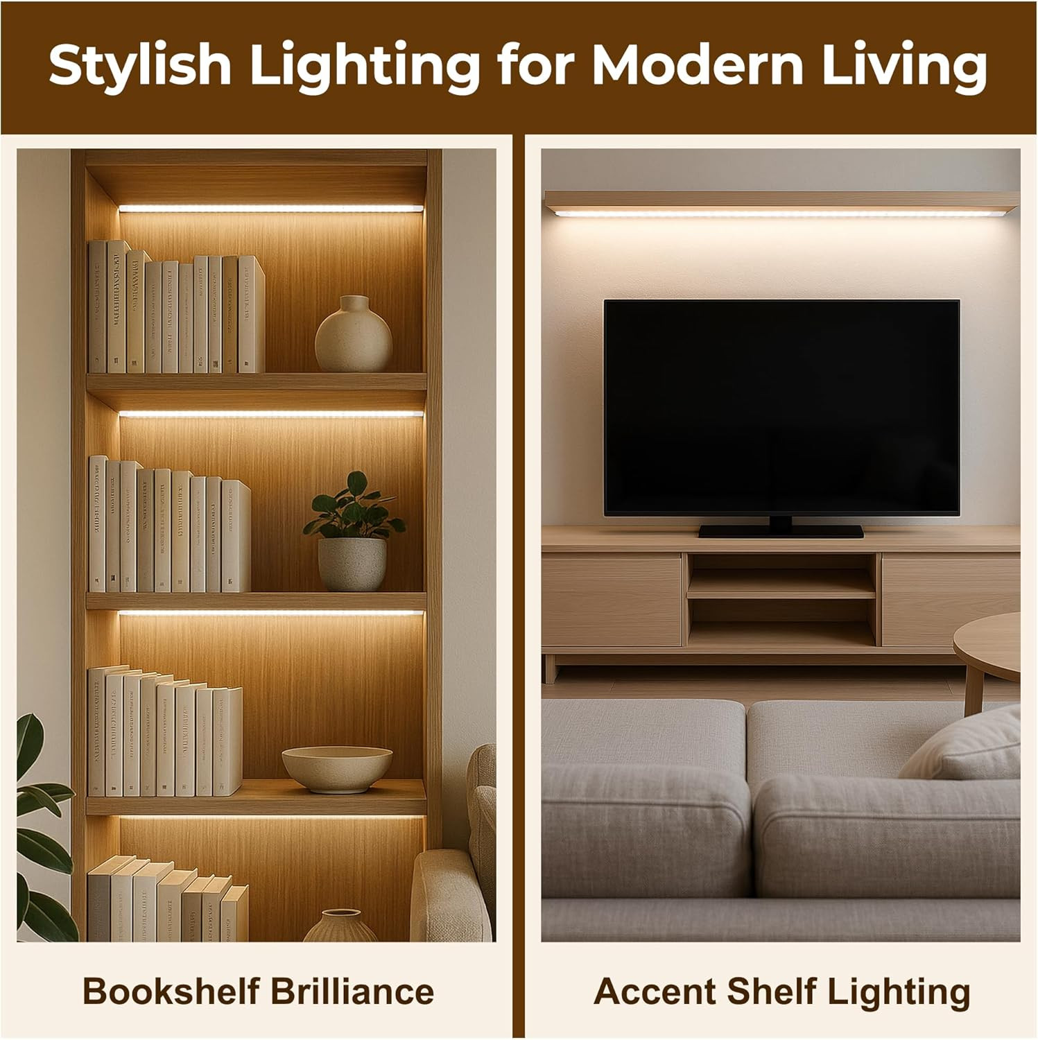 Hardwired under Cabinet Lighting for Kitchen,24Inch 6000K White Wired Undercount