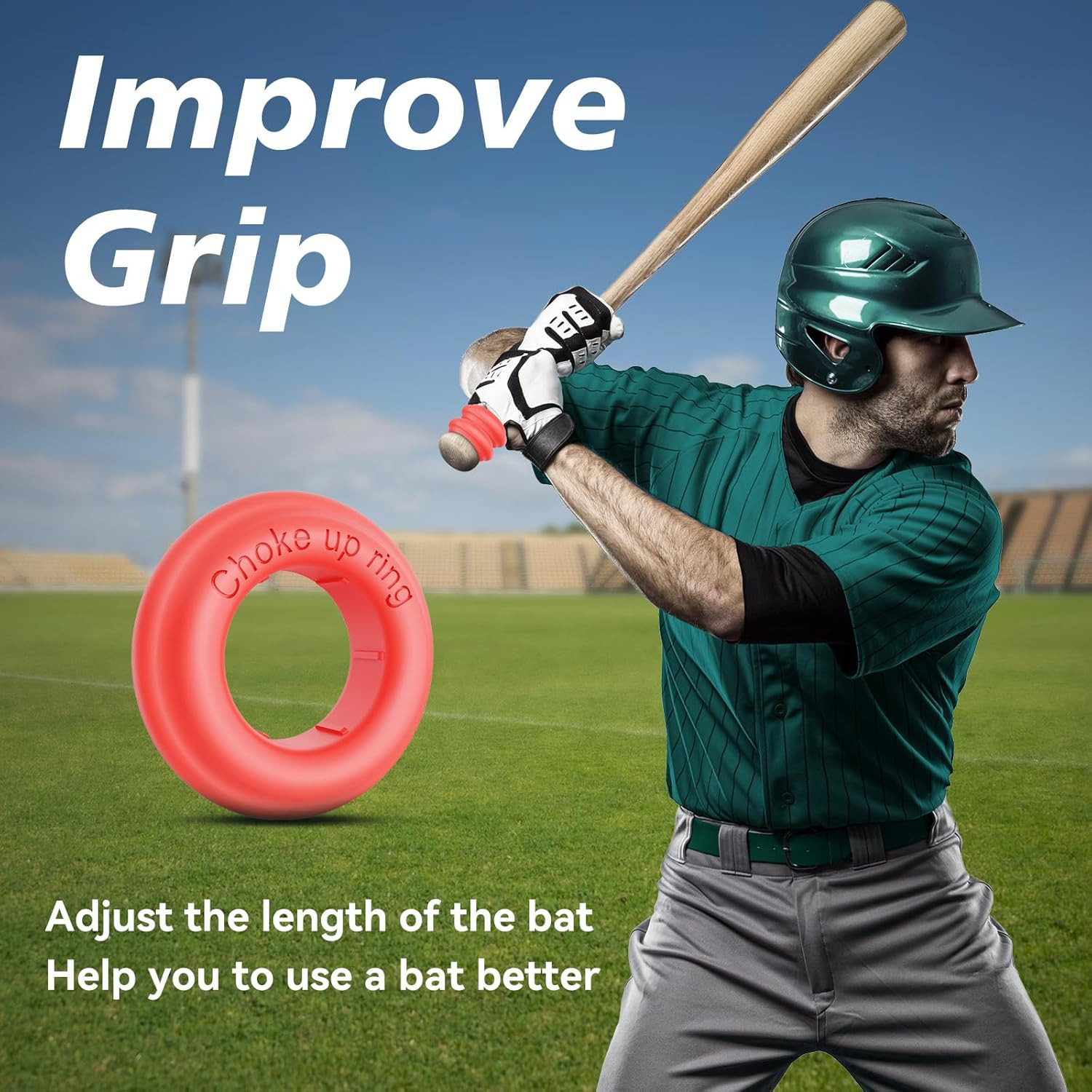 5 Packs Baseball Bat Grip Choke up Rings Choke Ring Baseball Softball Teeball Tb