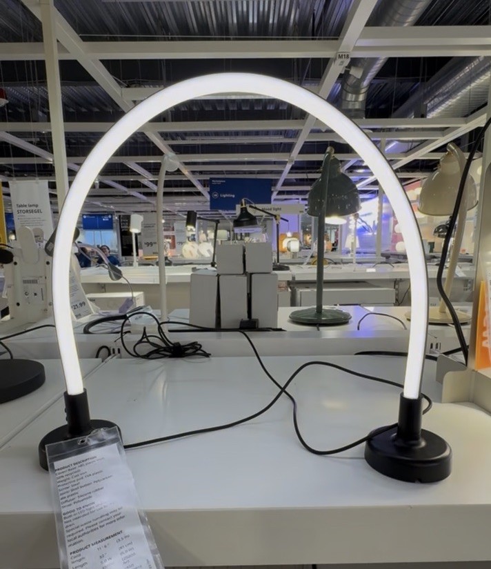 IKEA SMÅSNÖRE LED Decorative Lighting Dimmable Adjustable Table Lamp New In Box