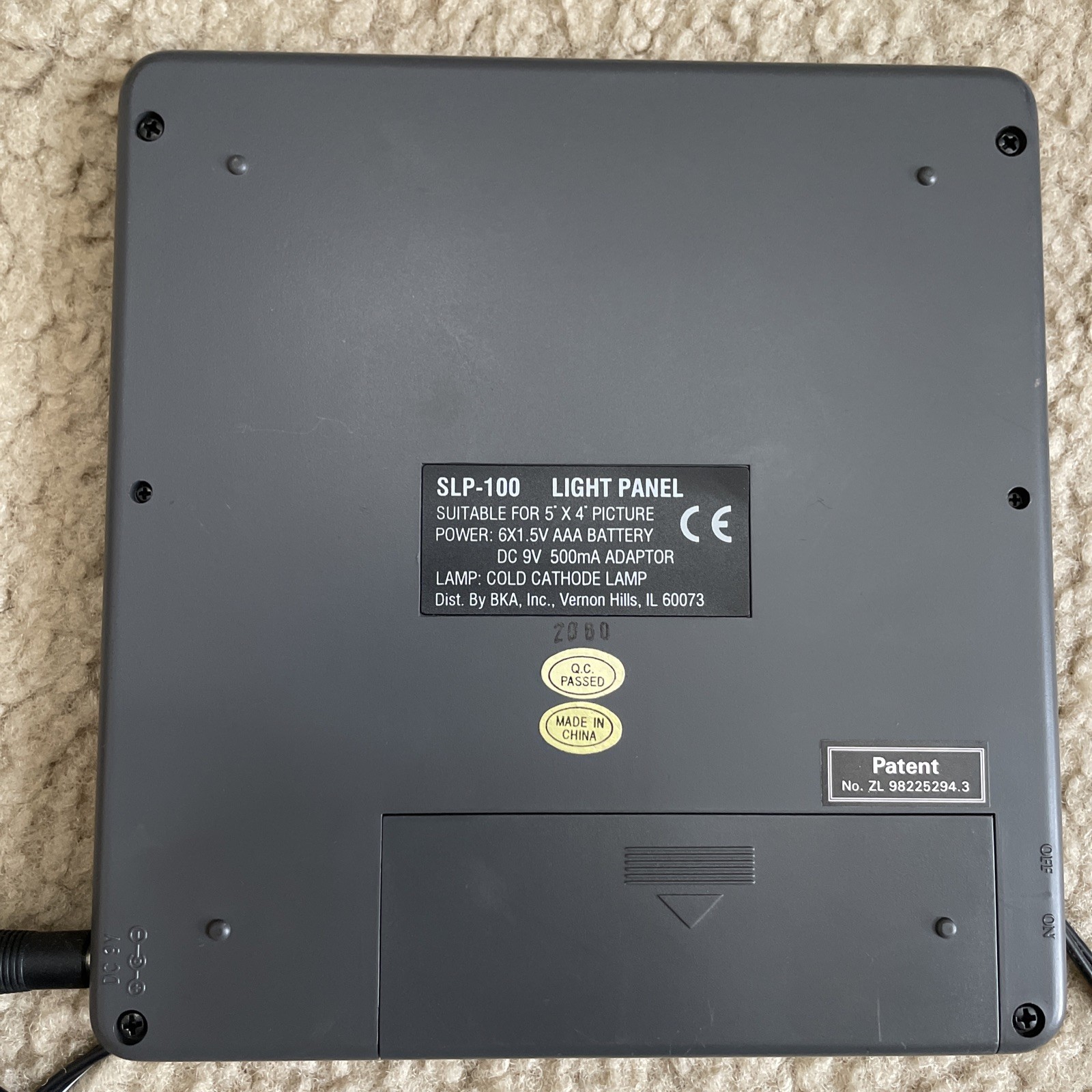 Kalt Light Panel Pad 5 x 4 Inch Screen Adapter Plug And Battery Powered